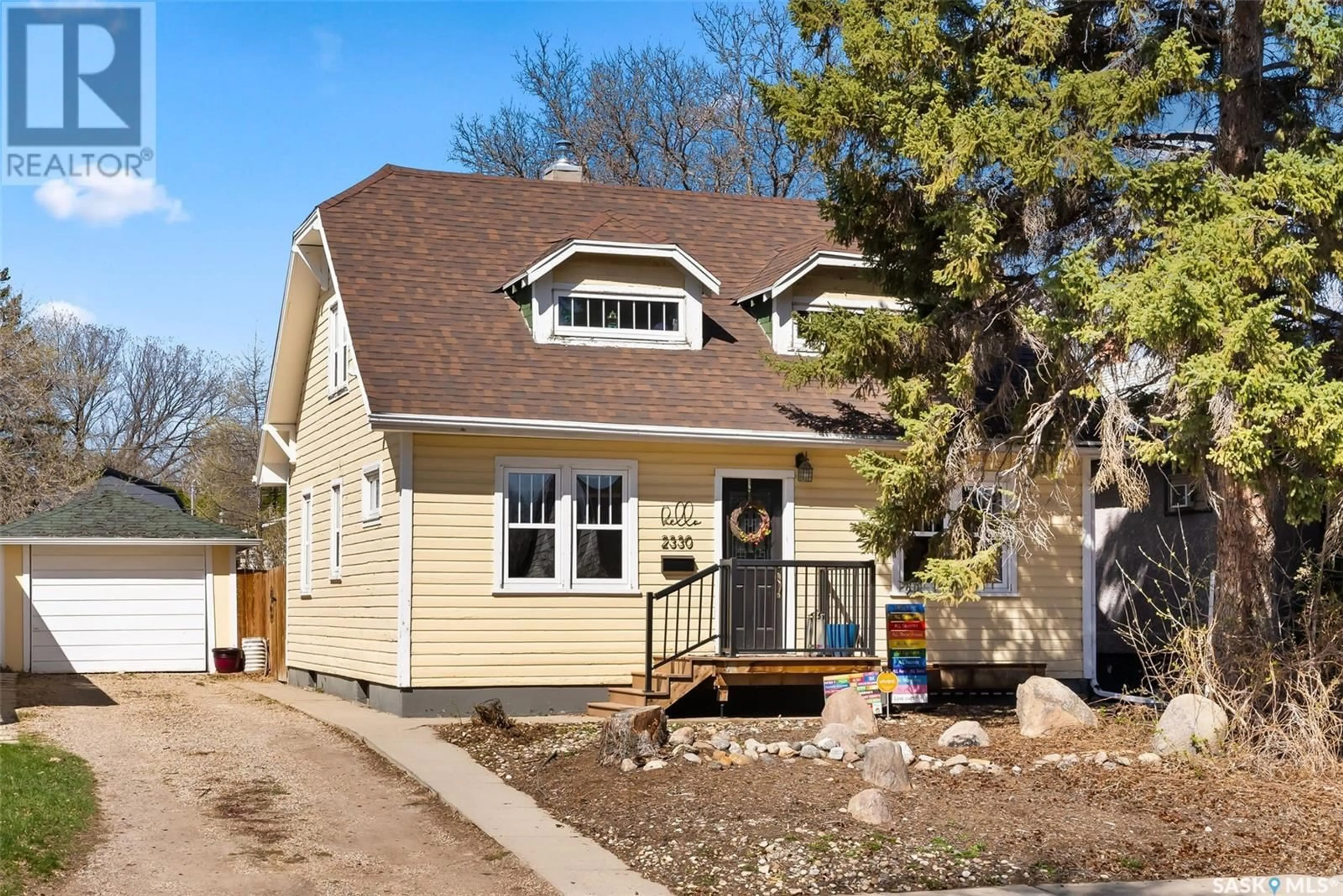 Home with vinyl exterior material, street for 2330 ATKINSON STREET, Regina Saskatchewan S4N3X3