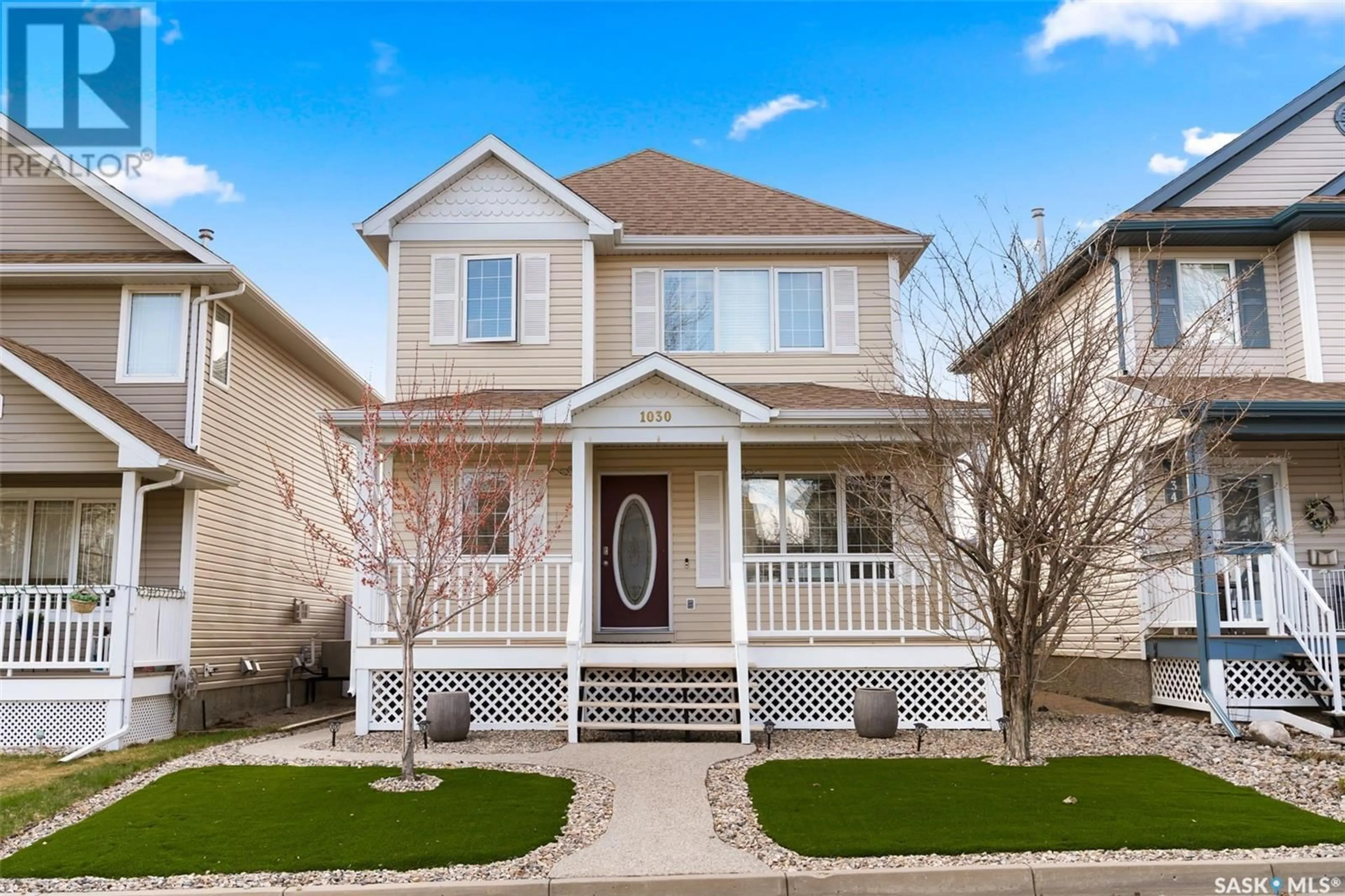 Home with vinyl exterior material, street for N - 1030 CYPRESS WAY, Regina Saskatchewan S4X4R4