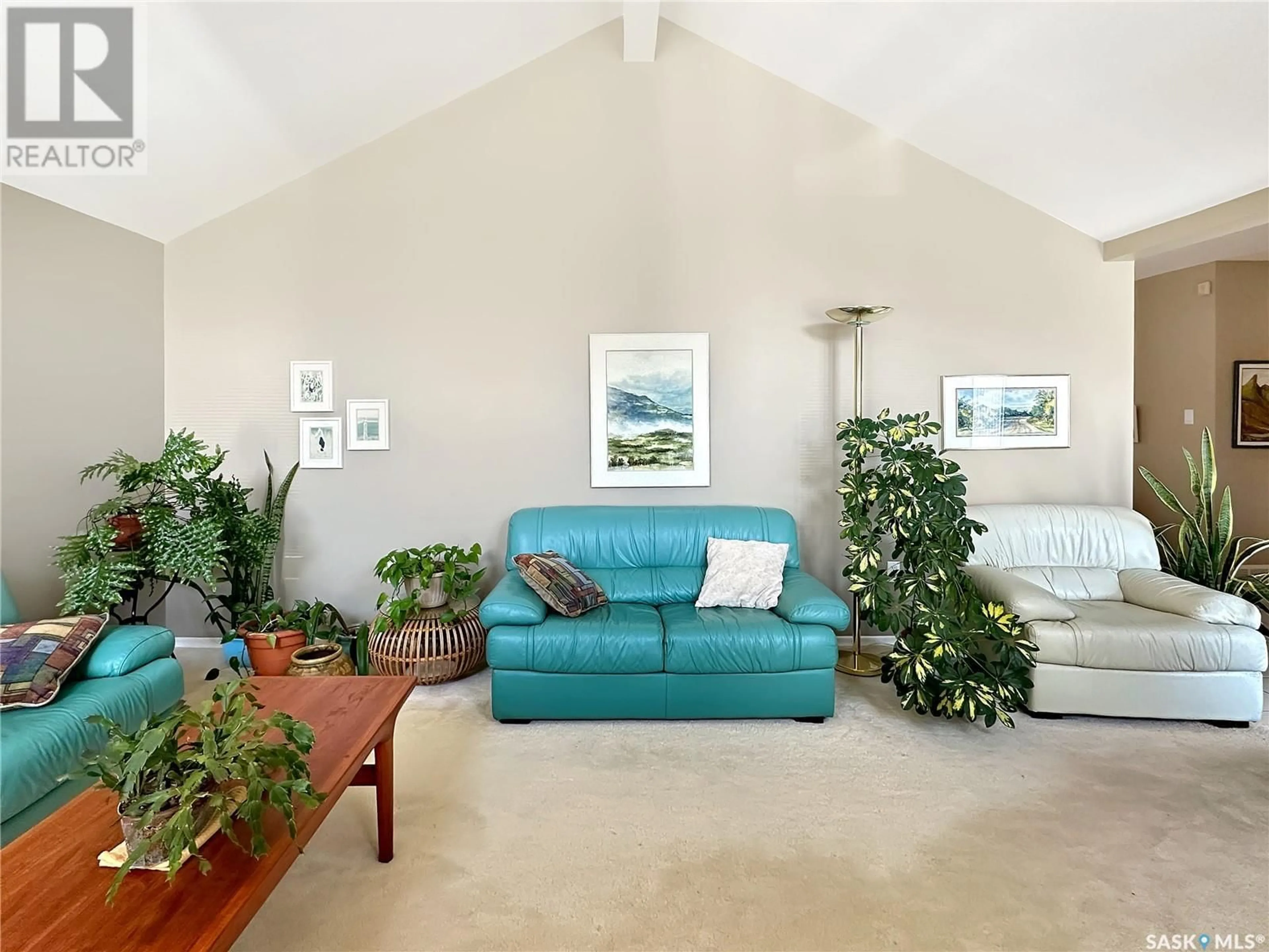 Living room with furniture, unknown for 3 KATEPWA PLACE, Fort Qu'Appelle Saskatchewan S0G1S0
