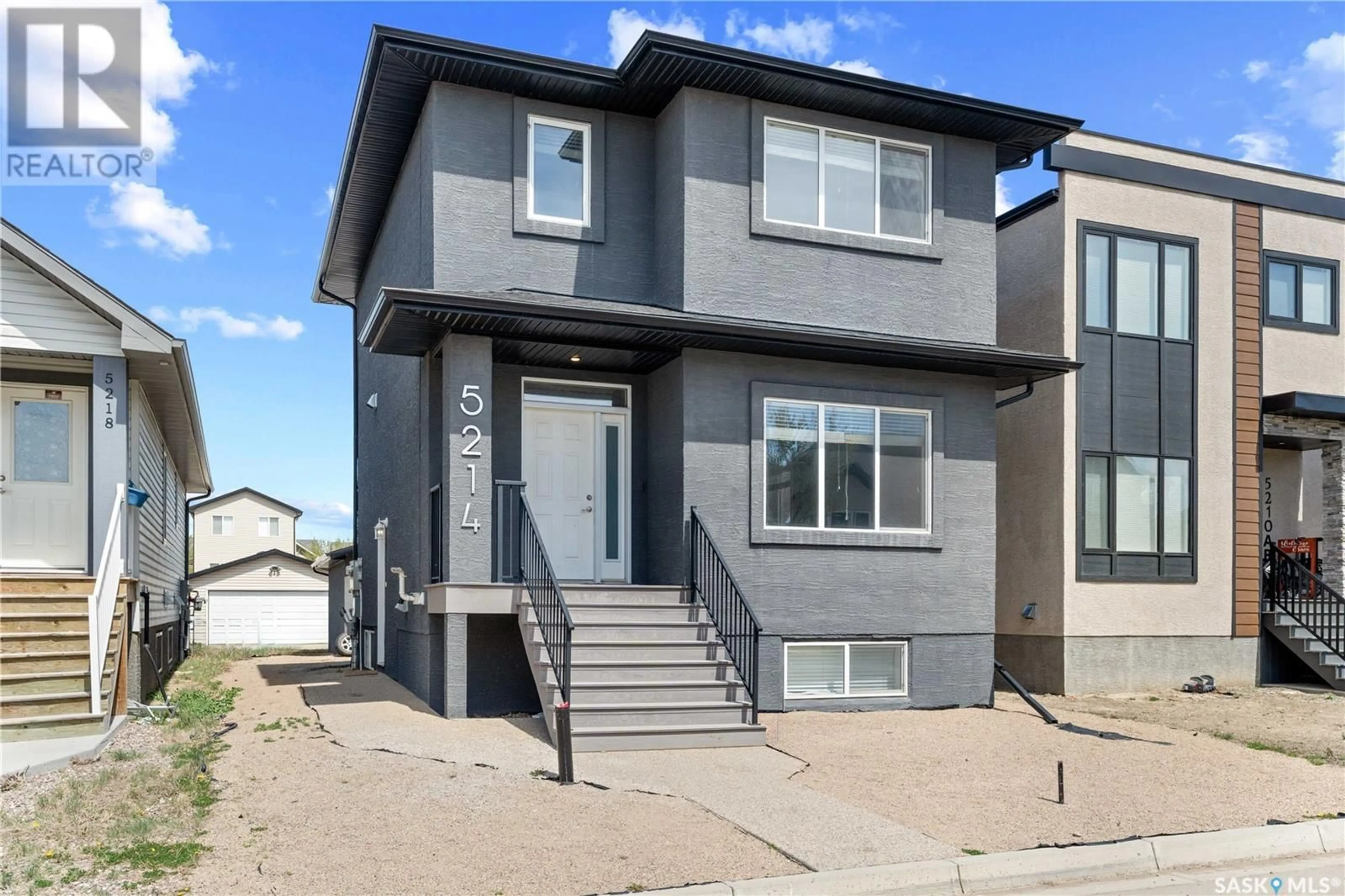 Home with vinyl exterior material, street for 5214 SQUIRES ROAD, Regina Saskatchewan S4W0G8