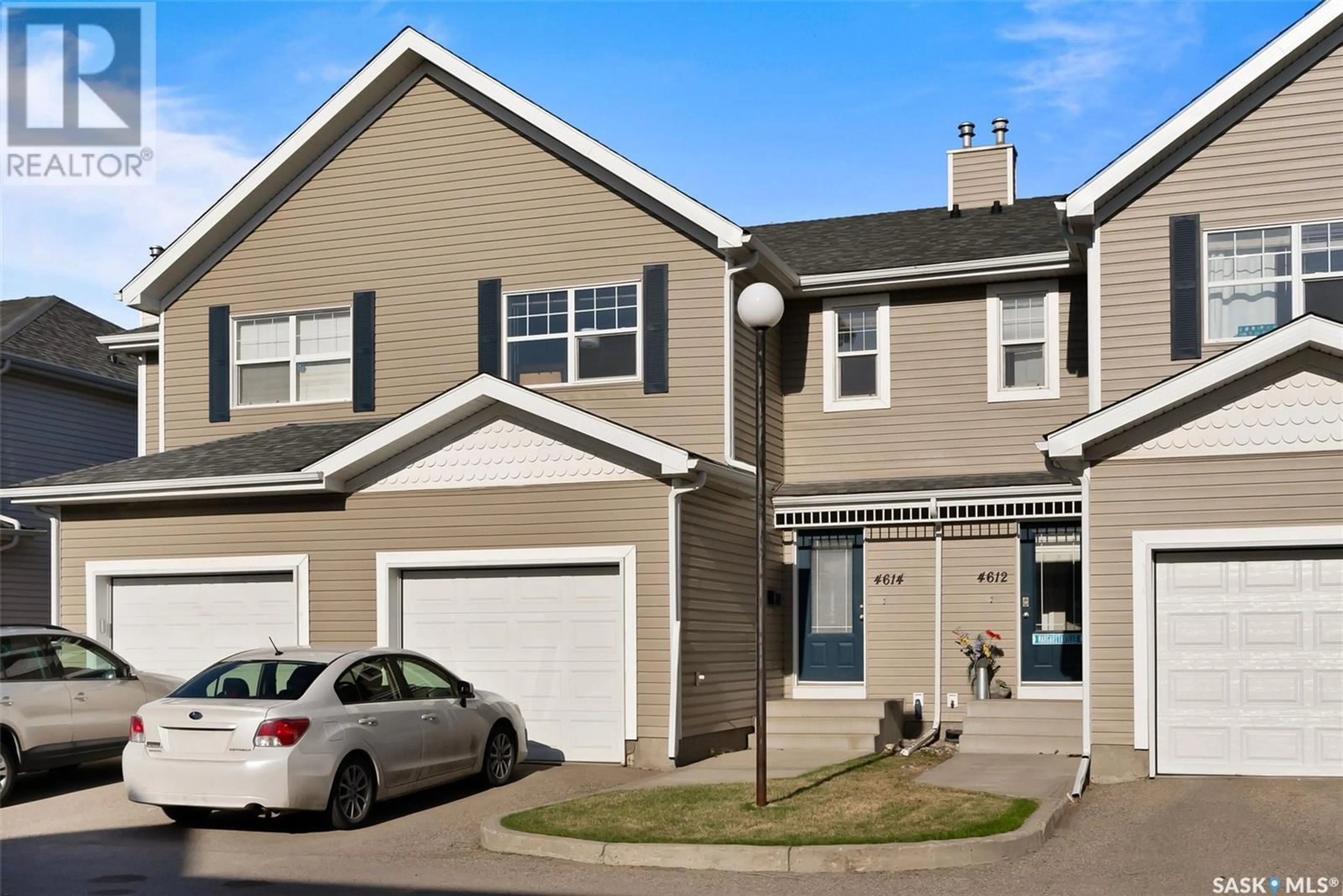 Home with vinyl exterior material, street for 4614 MARIGOLD DRIVE, Regina Saskatchewan S4X4S5
