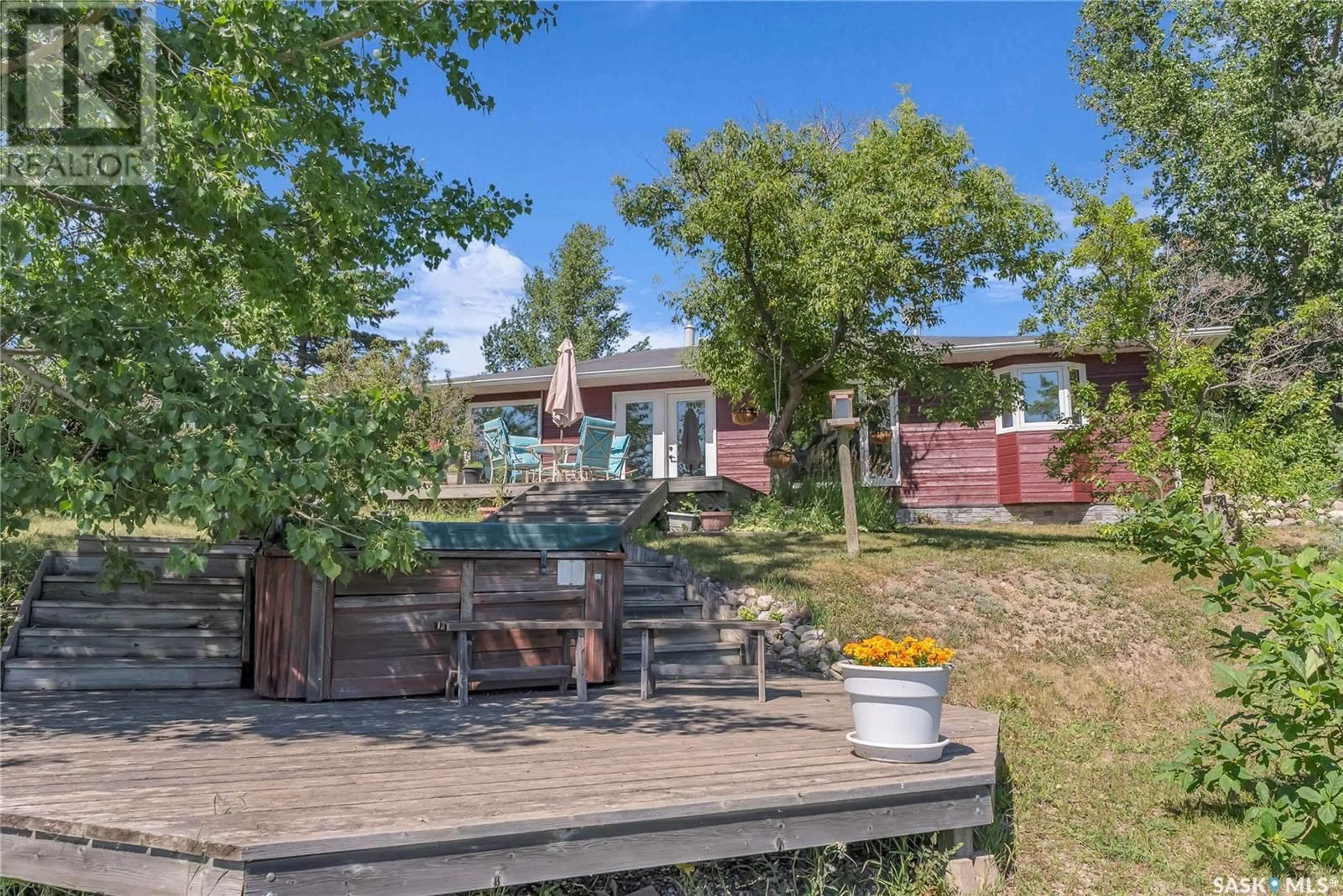 A pic from outside/outdoor area/front of a property/back of a property/a pic from drone, water/lake/river/ocean view for MERIDIAN ROAD, Colonsay Rm No. 342 Saskatchewan S0K3W0
