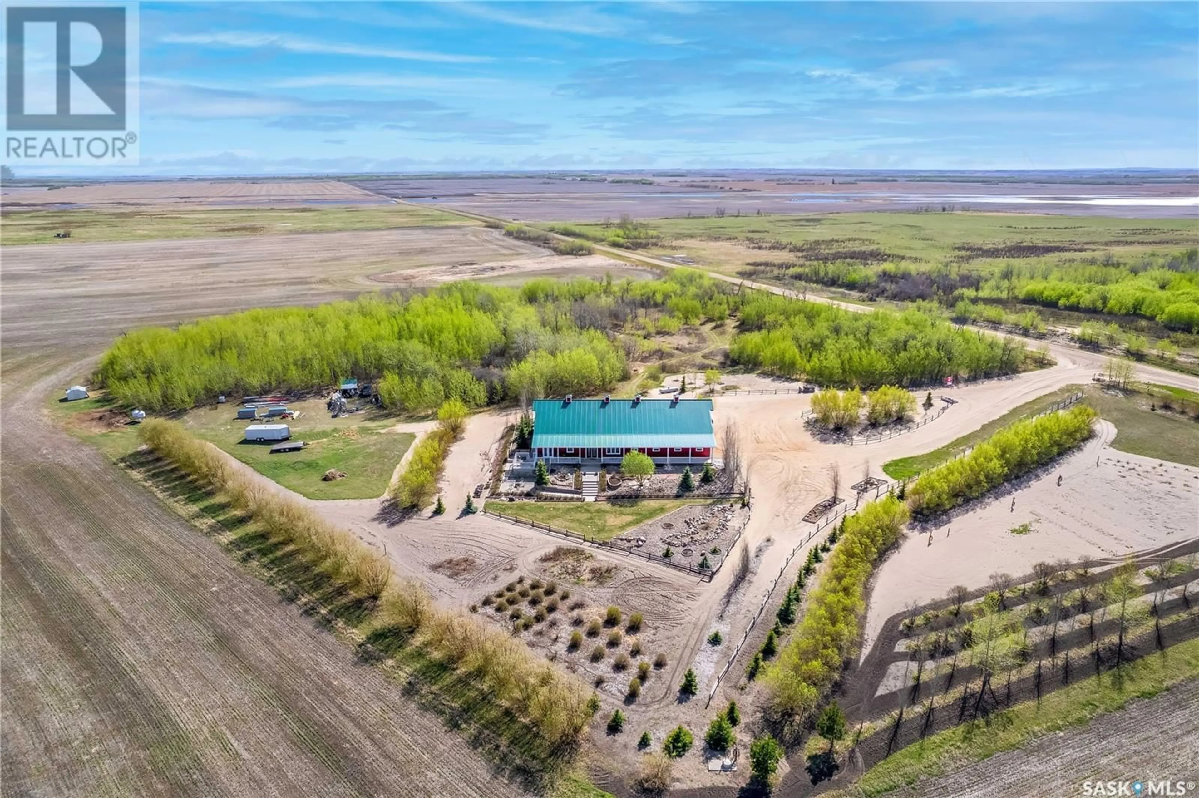 A pic from outside/outdoor area/front of a property/back of a property/a pic from drone, water/lake/river/ocean view for TURTLE RIVER ACREAGE, Turtle River Rm No. 469 Saskatchewan S0M0V0