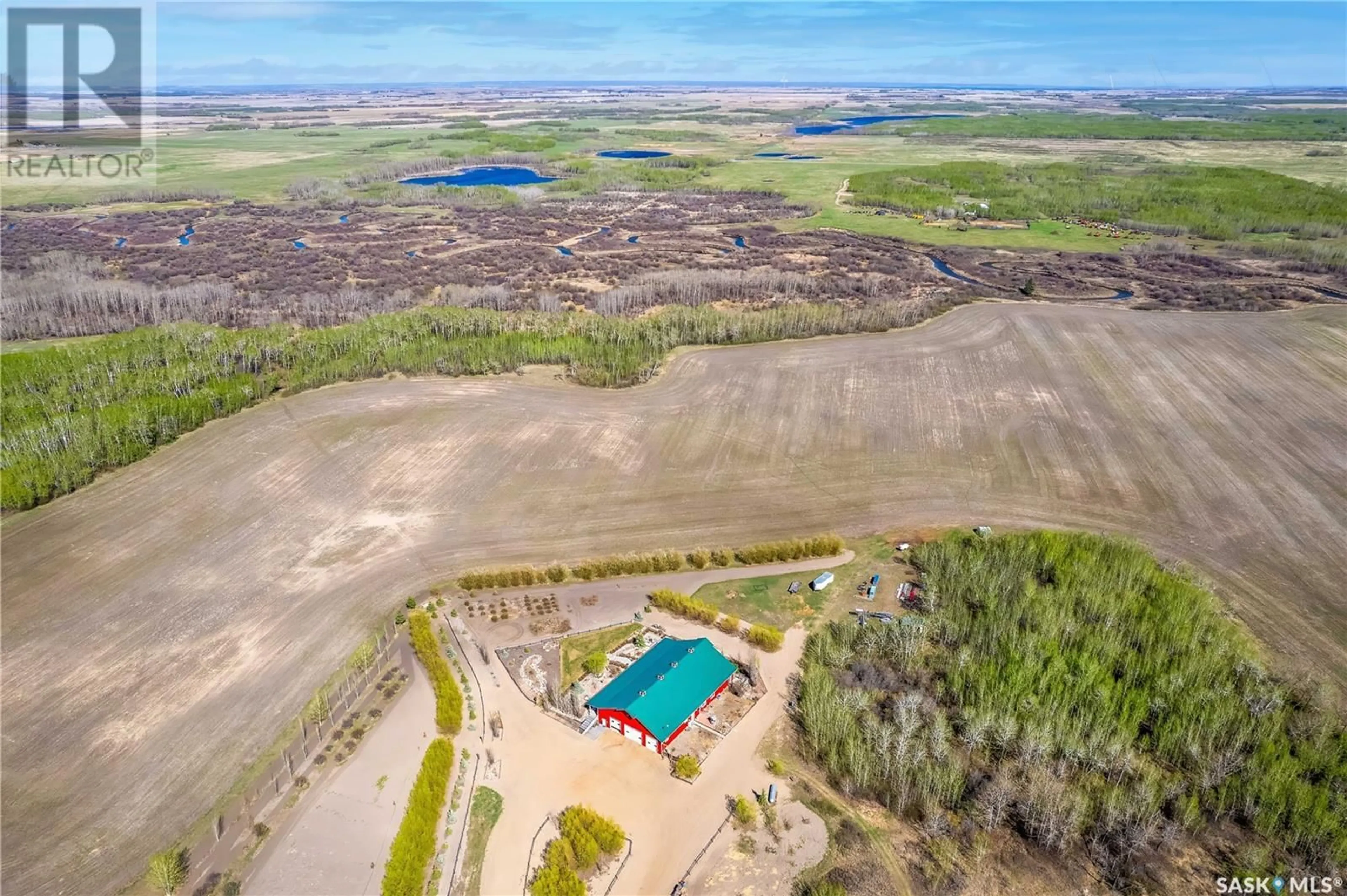 A pic from outside/outdoor area/front of a property/back of a property/a pic from drone, water/lake/river/ocean view for TURTLE RIVER ACREAGE, Turtle River Rm No. 469 Saskatchewan S0M0V0