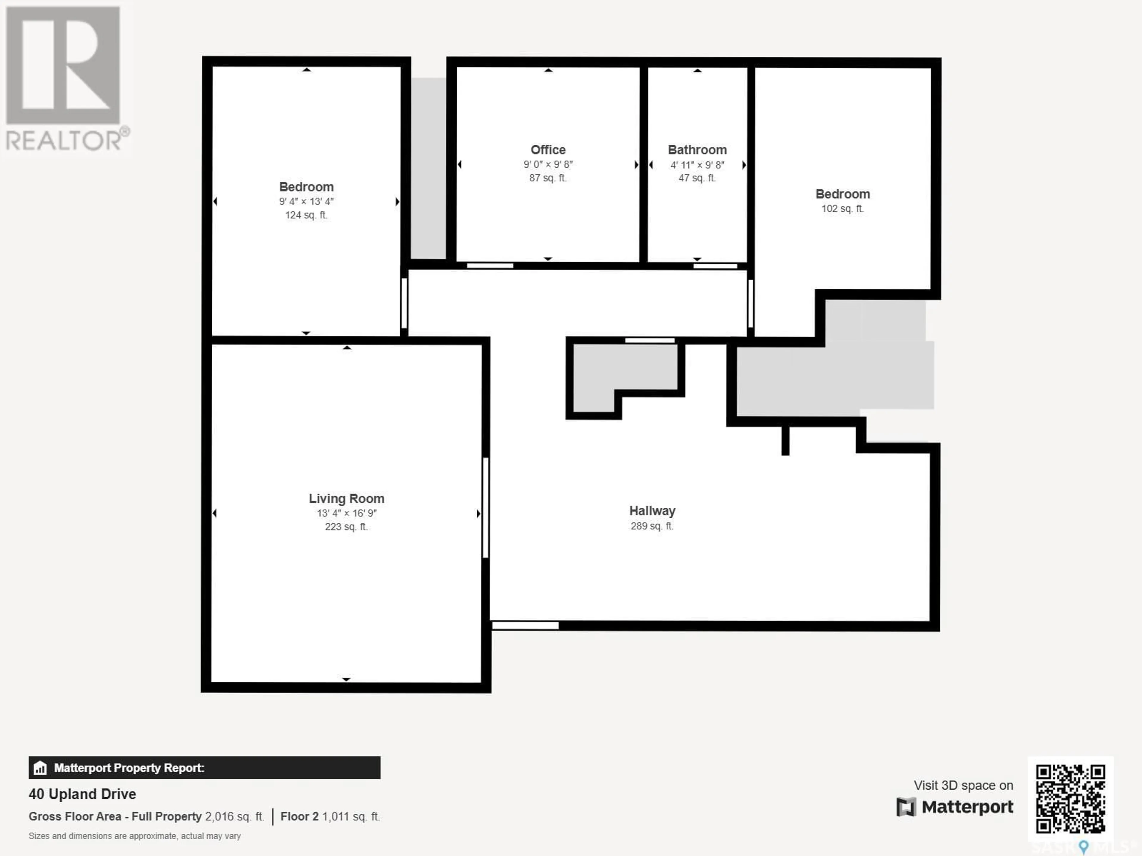 Floor plan for 40 UPLAND DRIVE, Regina Saskatchewan S4R0B9