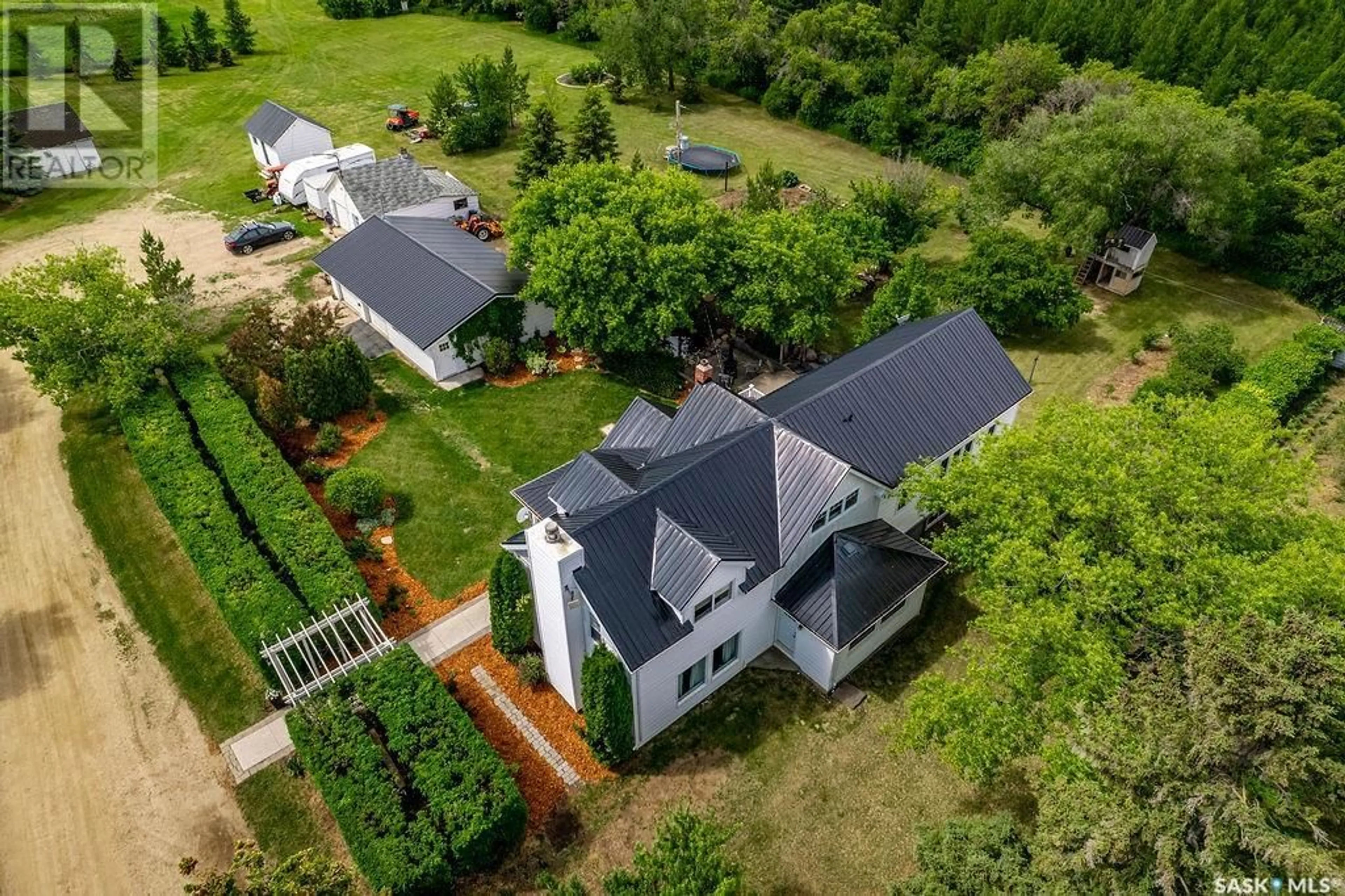 A pic from outside/outdoor area/front of a property/back of a property/a pic from drone, unknown for WINDS EDGE FARM, Corman Park Rm No. 344 Saskatchewan S7V0X4
