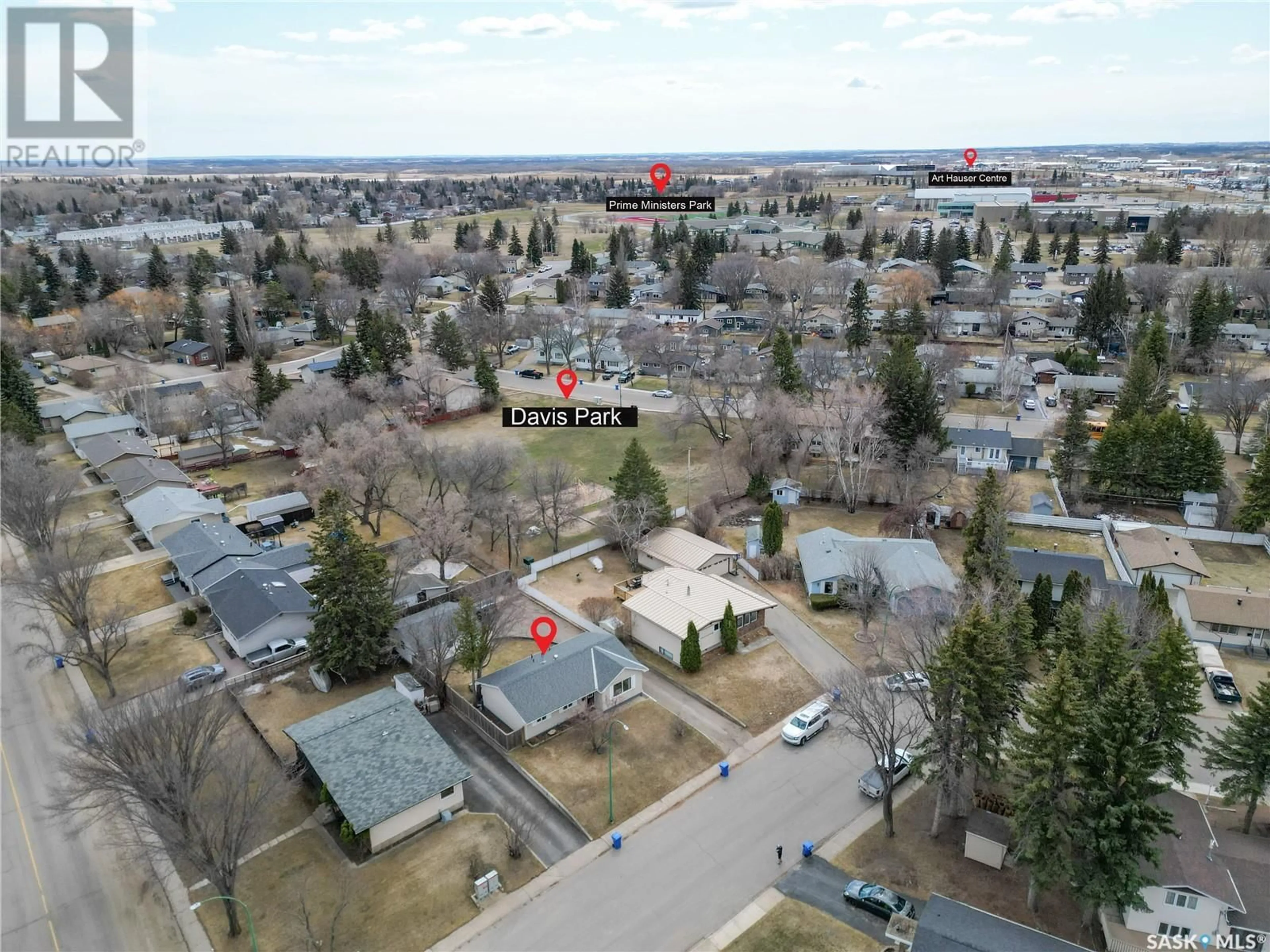 A pic from outside/outdoor area/front of a property/back of a property/a pic from drone, street for 745 CUELENAERE STREET, Prince Albert Saskatchewan S6V2T1