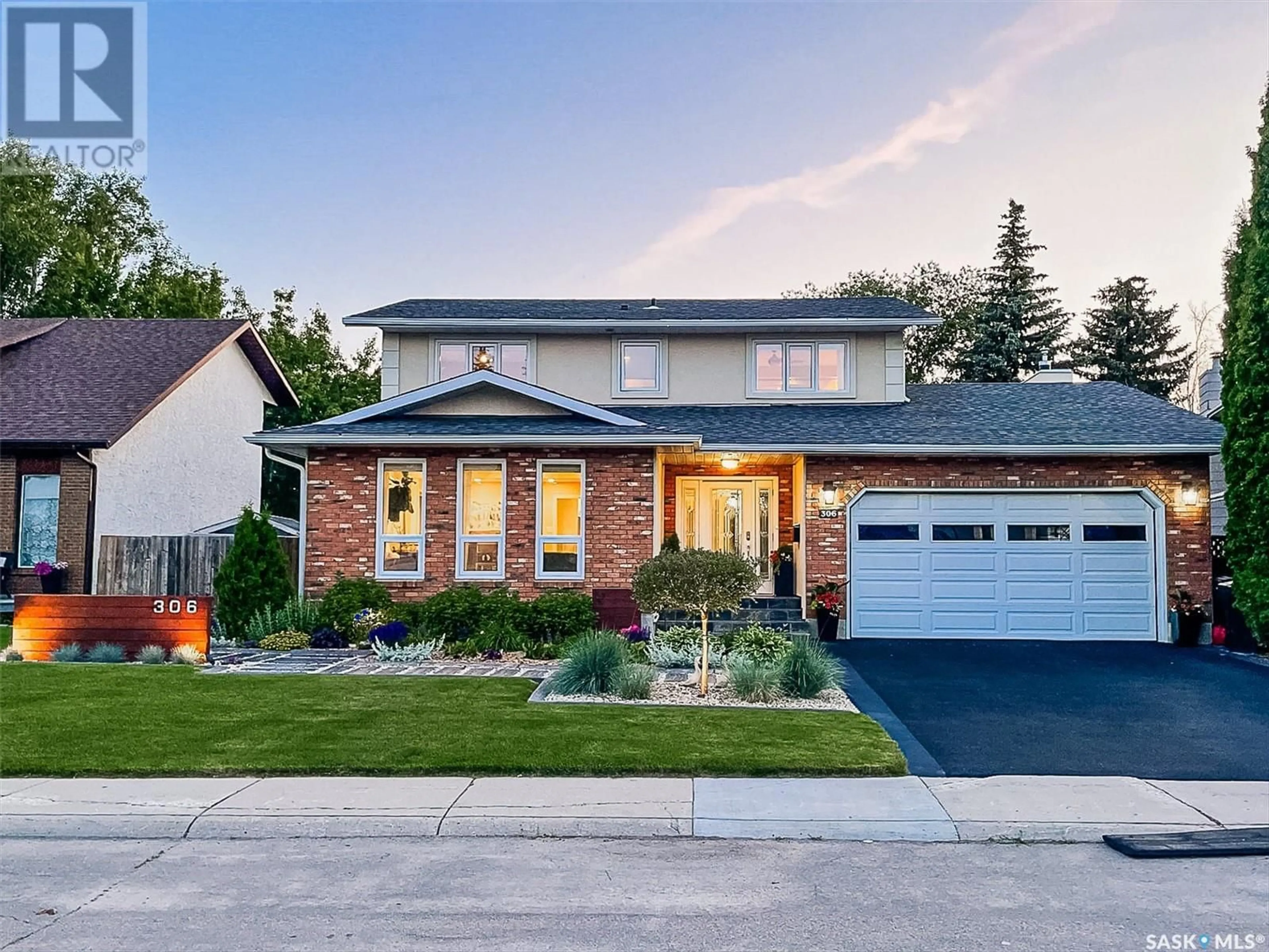 Home with brick exterior material, street for 306 NOKOMIS PLACE, Saskatoon Saskatchewan S7K5E2