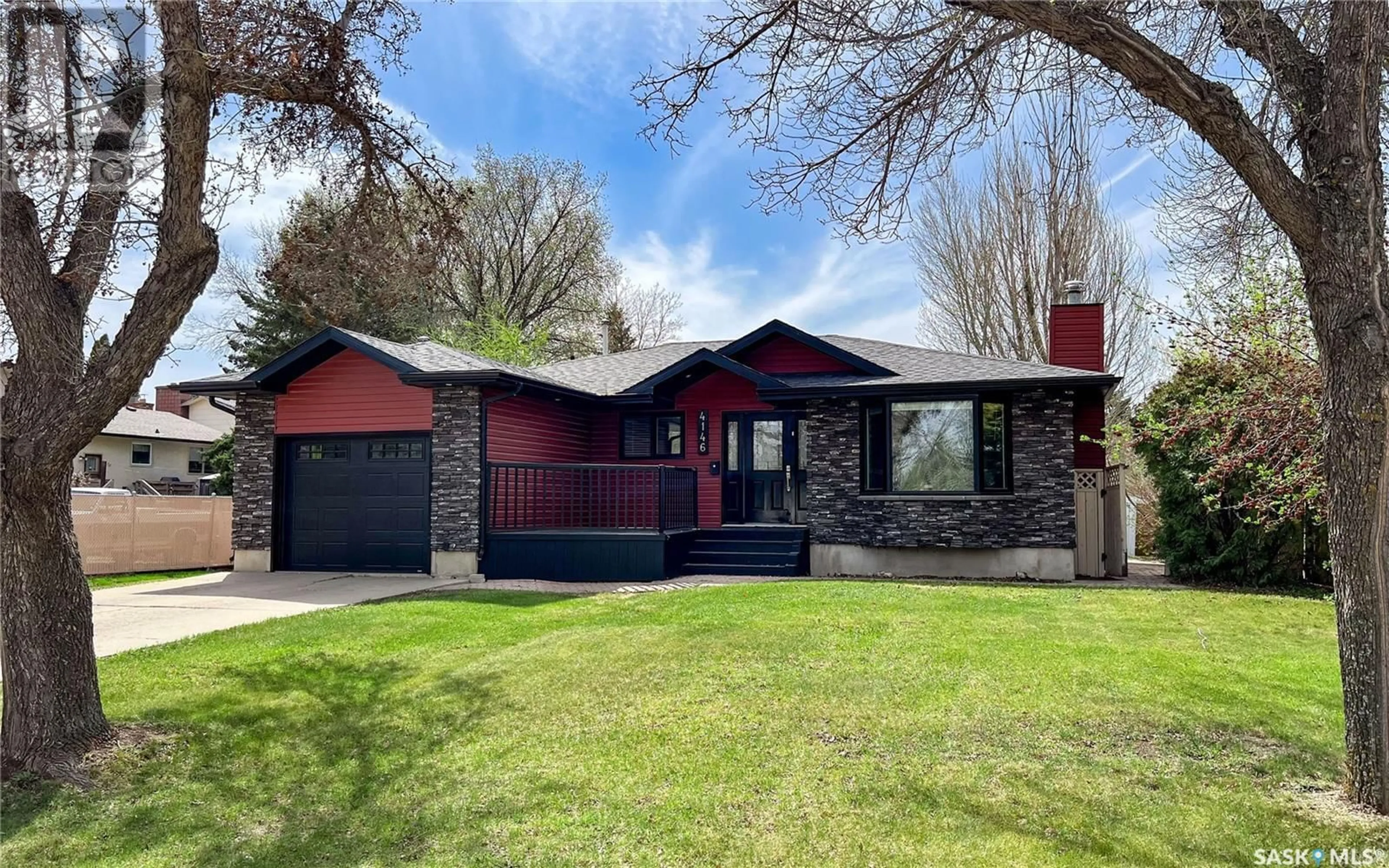 Home with vinyl exterior material, street for 4146 DEGEER STREET, Saskatoon Saskatchewan S7H4S8
