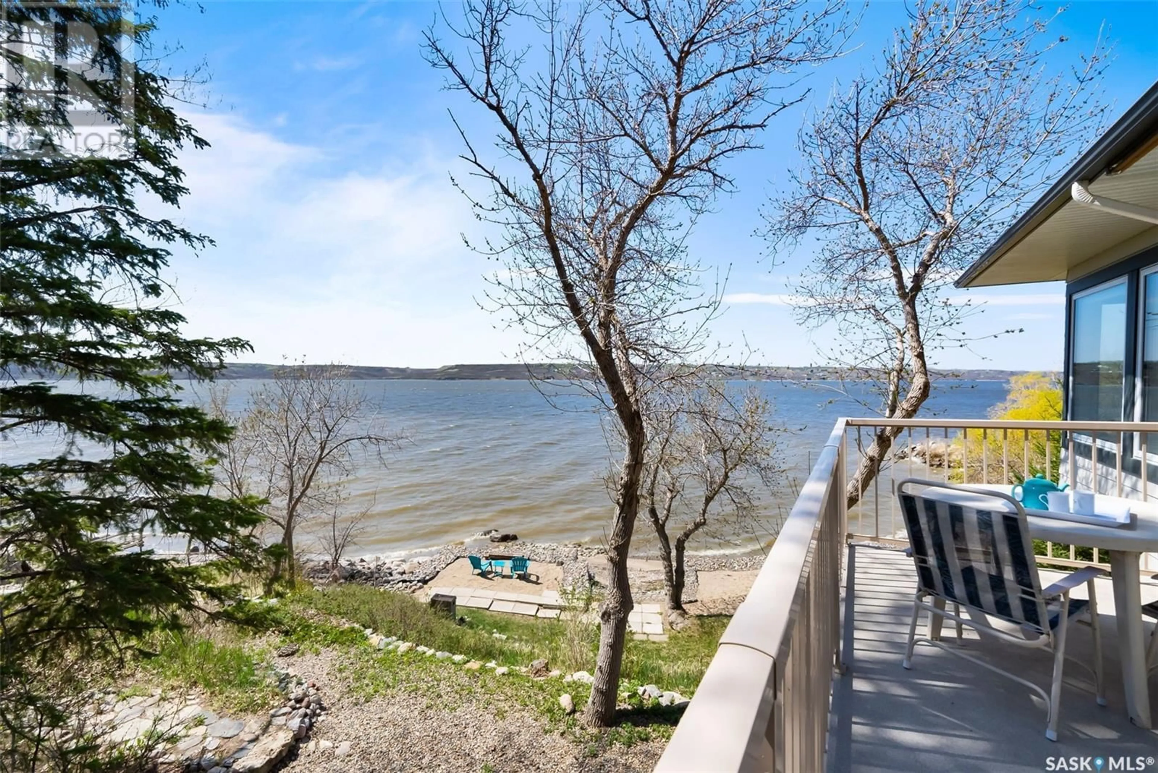 Patio, water/lake/river/ocean view for 113 & 115 LAKESHORE DRIVE, Kannata Valley Saskatchewan S0G4L0
