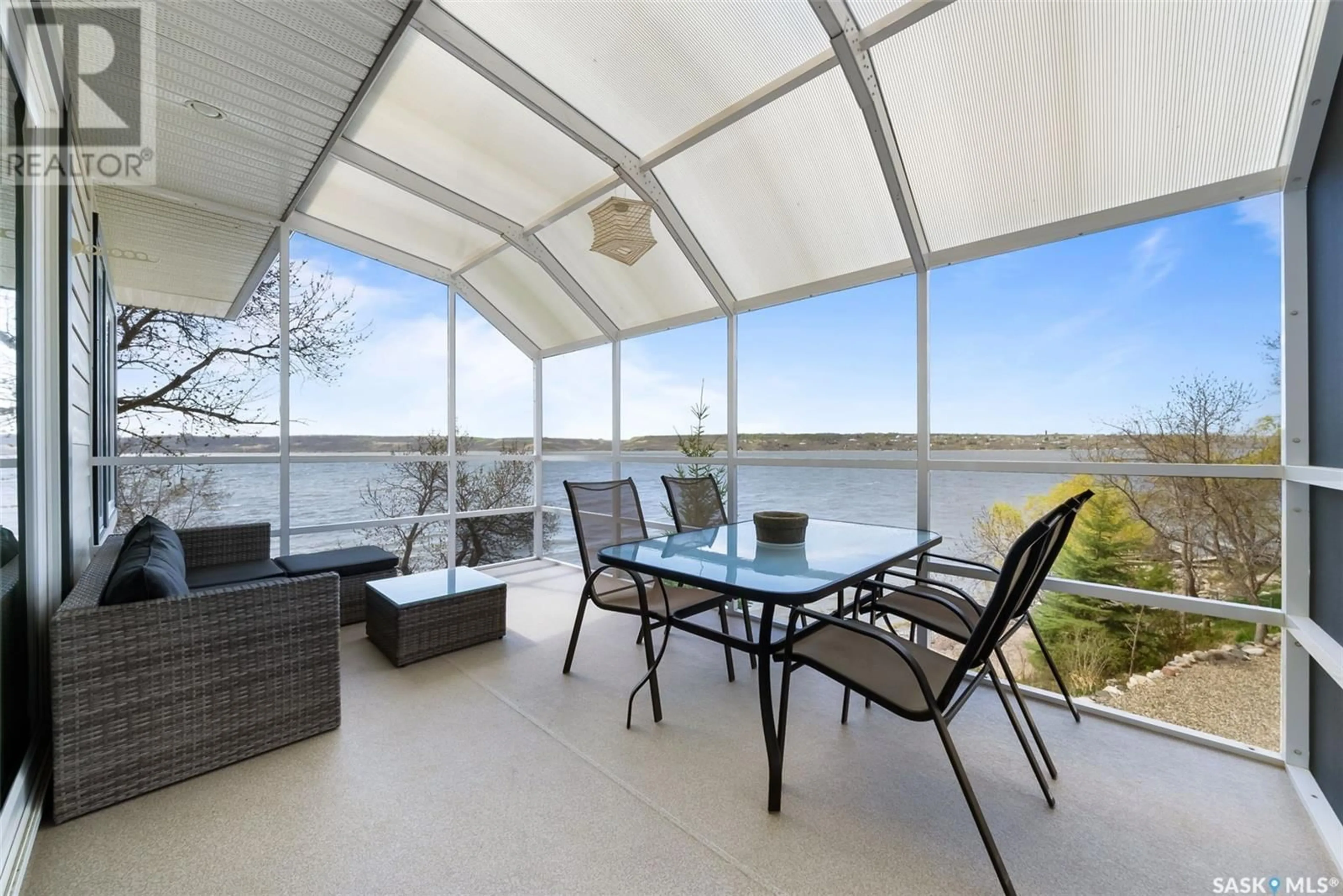 Patio, water/lake/river/ocean view for 113 & 115 LAKESHORE DRIVE, Kannata Valley Saskatchewan S0G4L0