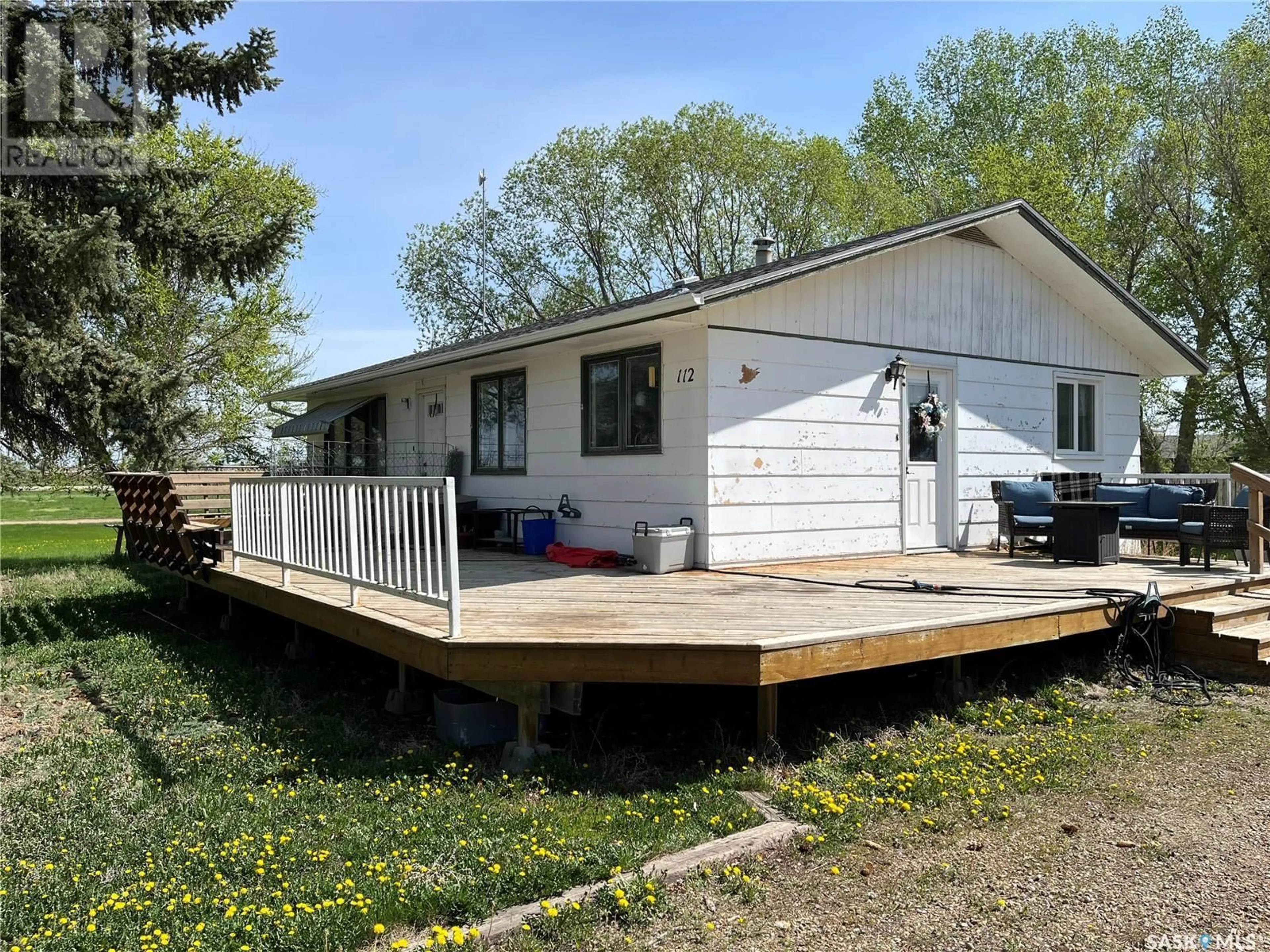 Home with vinyl exterior material, street for 112 EDWARD STREET, Hazenmore Saskatchewan S0H1C0