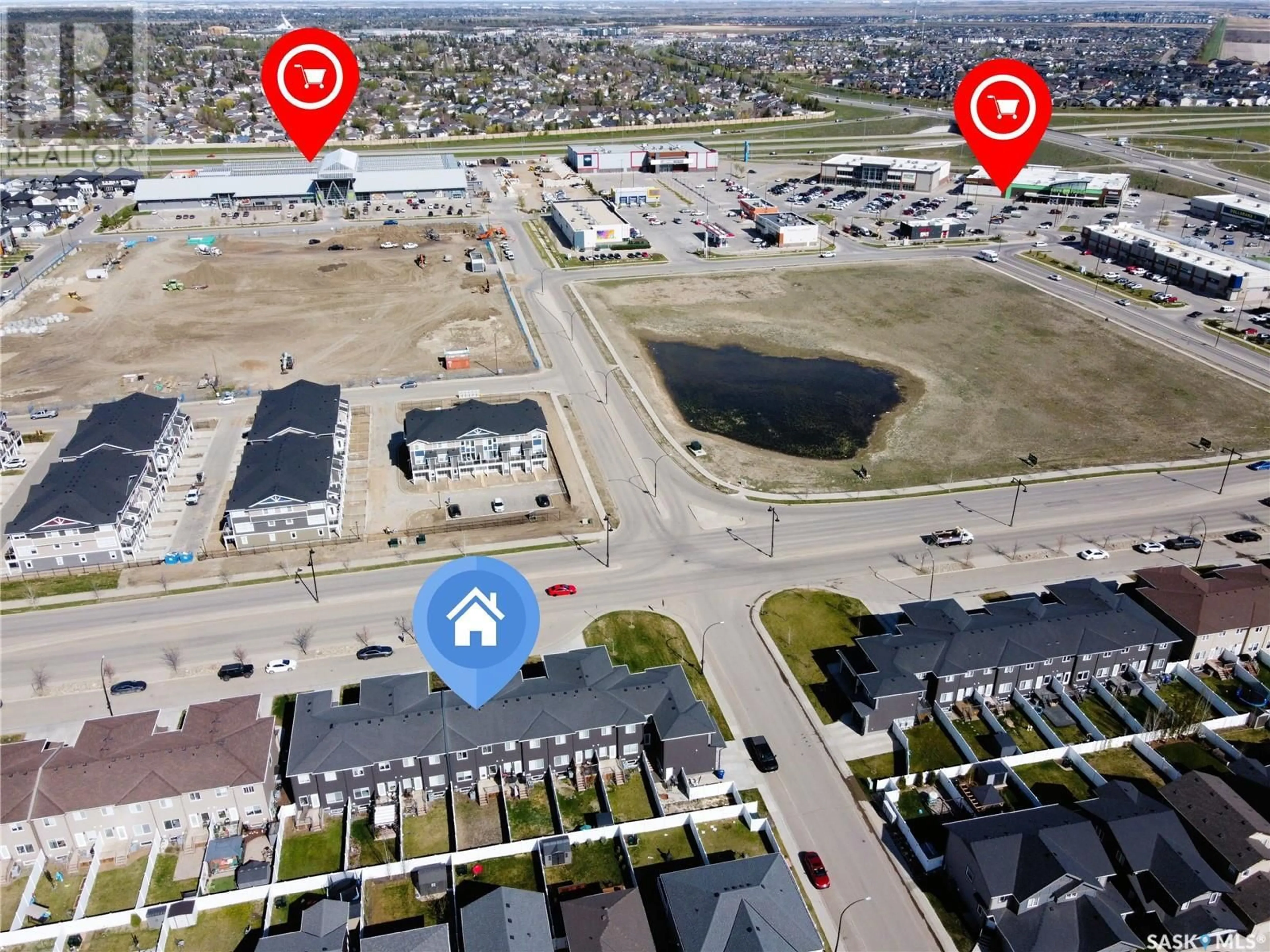 A pic from outside/outdoor area/front of a property/back of a property/a pic from drone, street for 330 BRIGHTON GATE, Saskatoon Saskatchewan S7V0V5