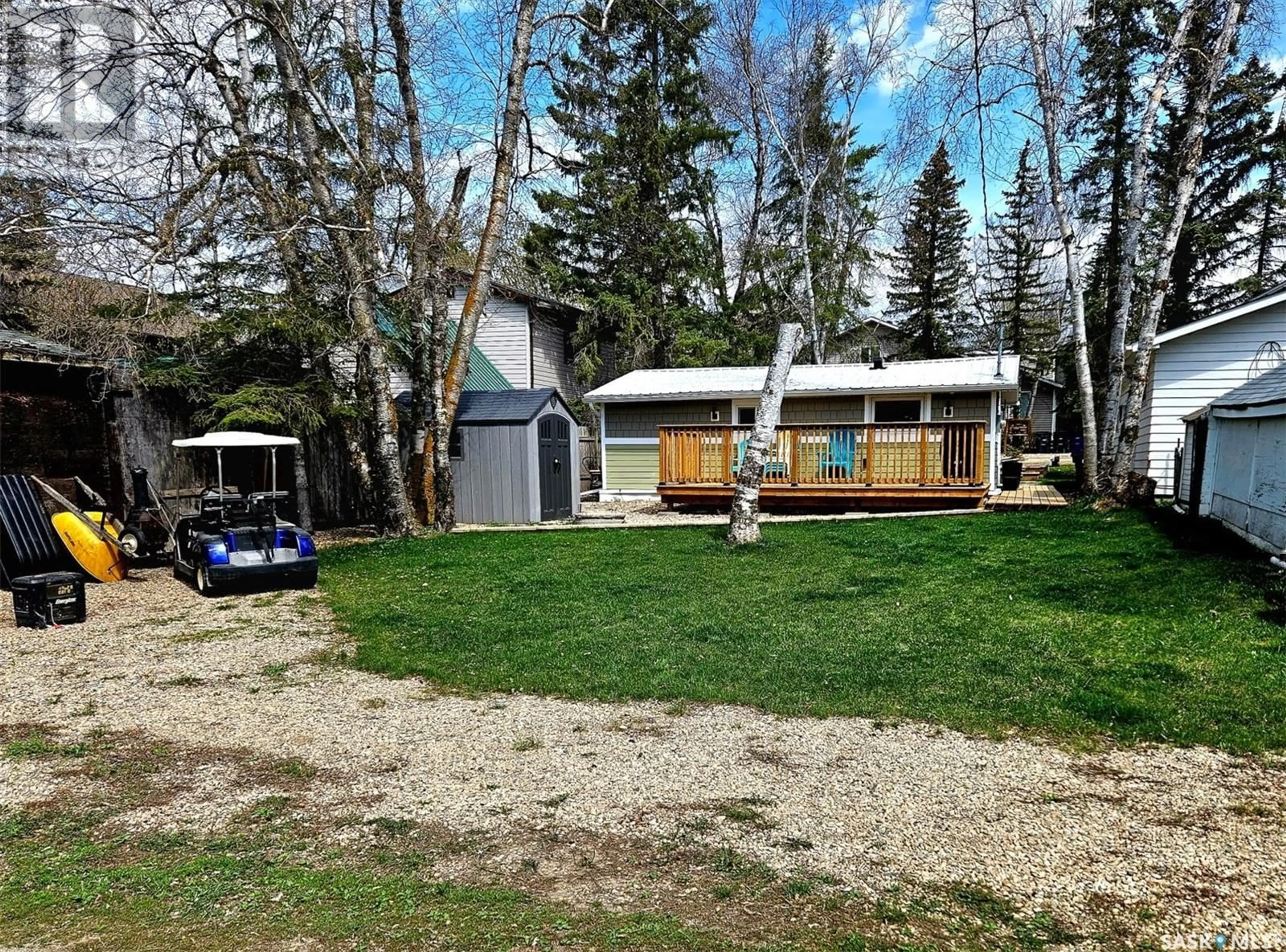 A pic from outside/outdoor area/front of a property/back of a property/a pic from drone, unknown for 34 OKADOCA STREET, Kenosee Lake Saskatchewan S0C2S0