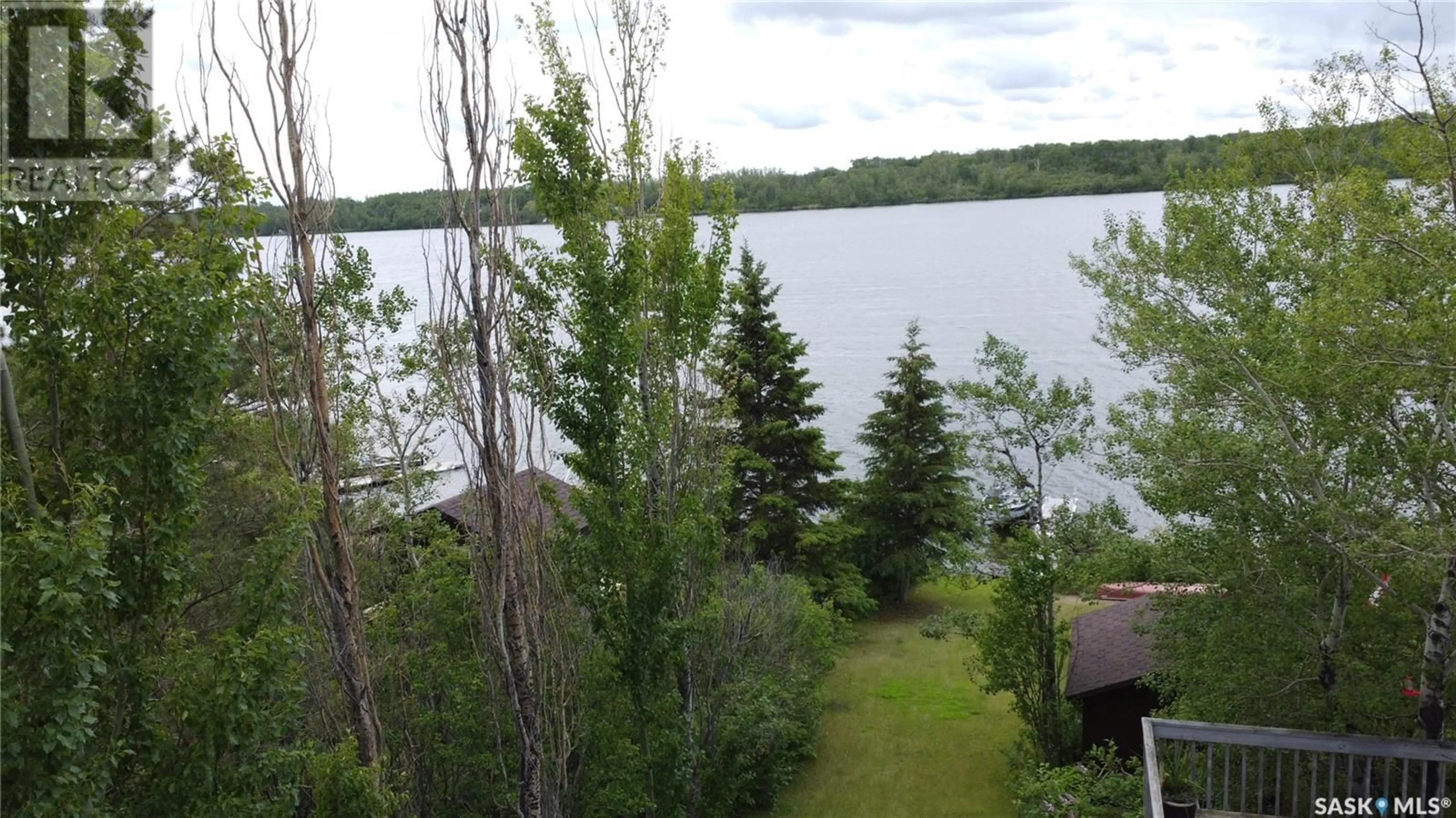 A pic from outside/outdoor area/front of a property/back of a property/a pic from drone, water/lake/river/ocean view for 5714 NELSON BEACH, Wakaw Lake Saskatchewan S0K4P0