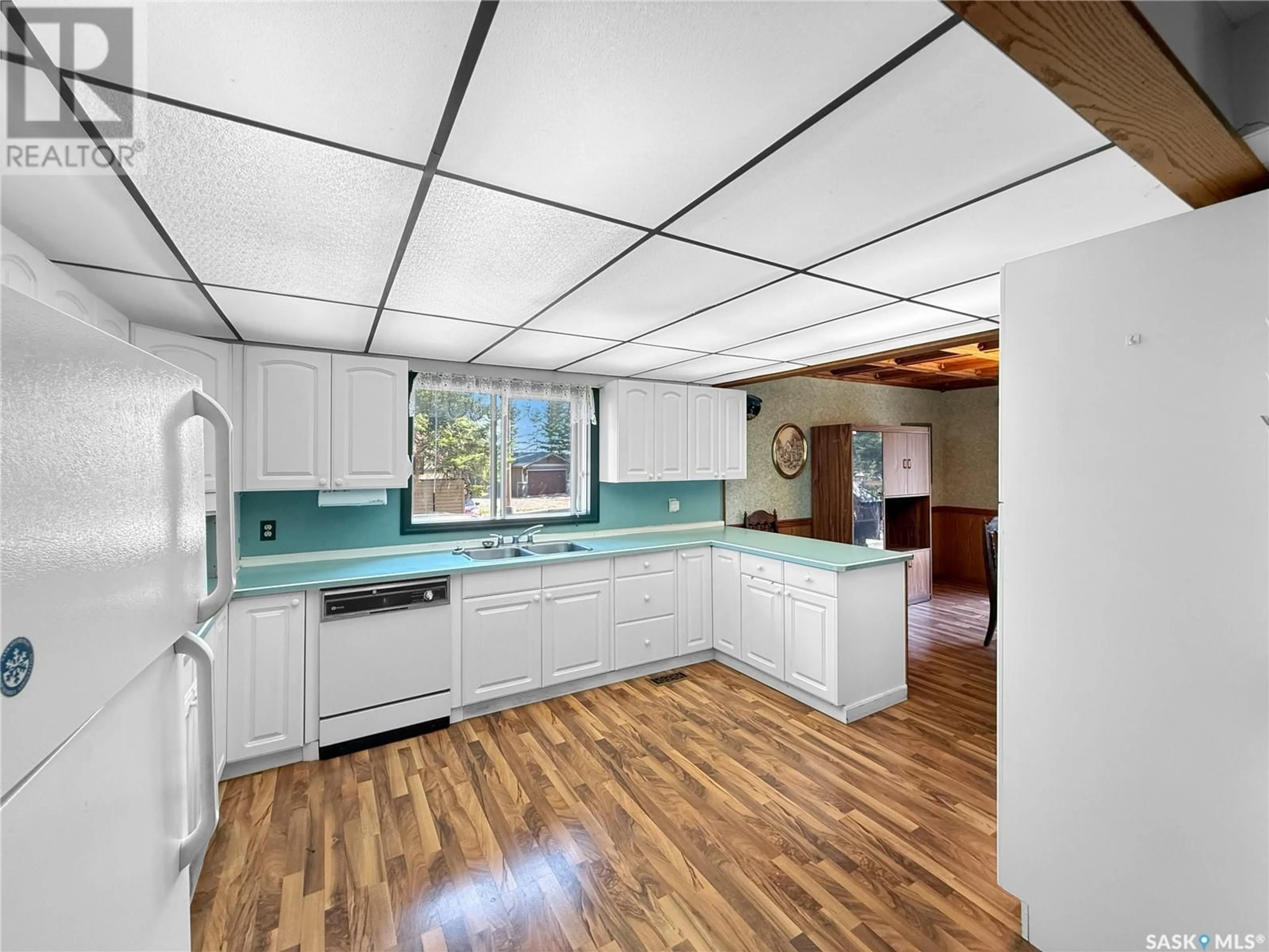 Open concept kitchen, ceramic/tile floor for 38 CLEARSAND DRIVE, Candle Lake Saskatchewan S0J3E0