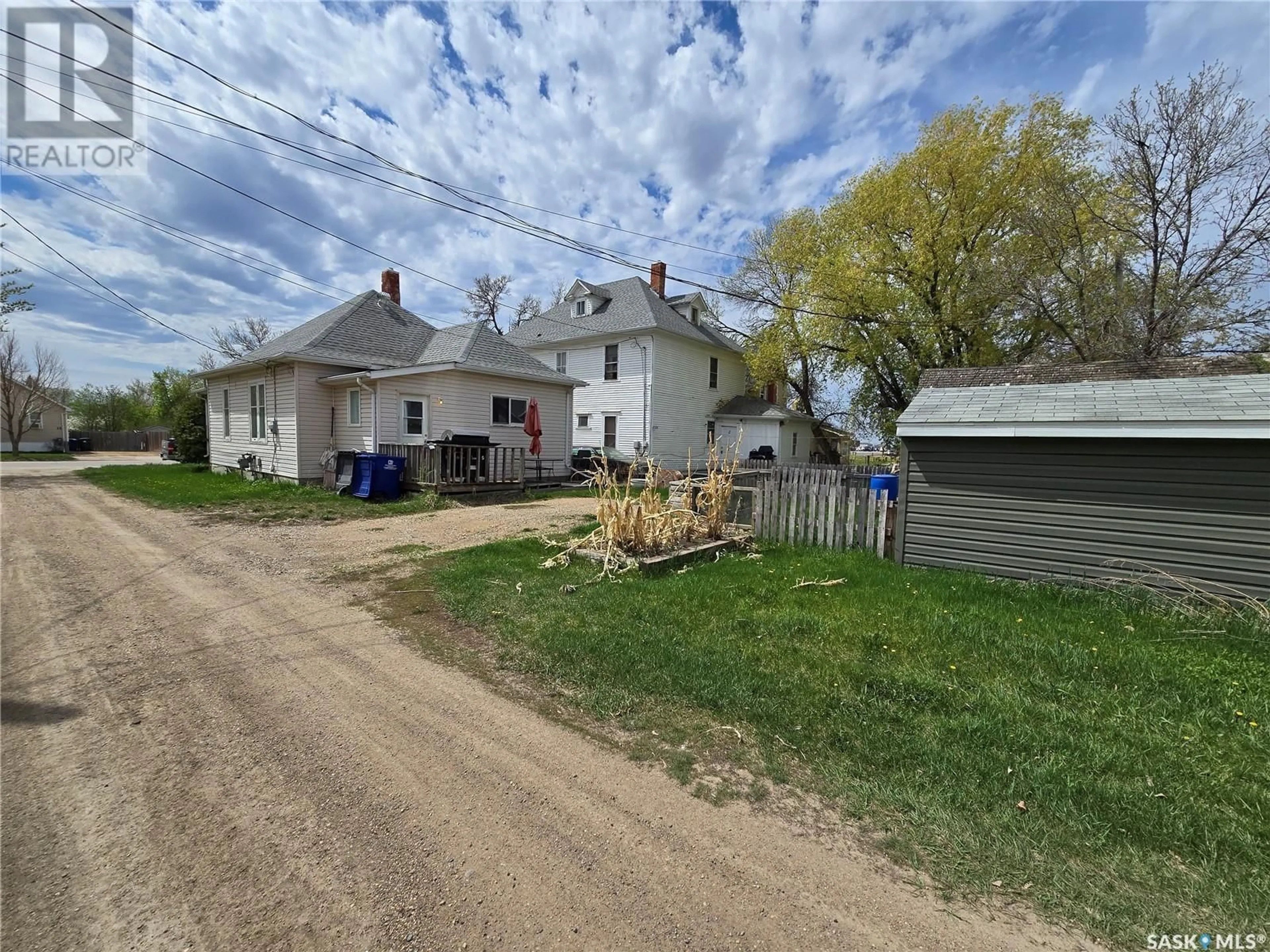A pic from outside/outdoor area/front of a property/back of a property/a pic from drone, street for 9 PRAIRIE AVENUE, Weyburn Saskatchewan S4H0K9