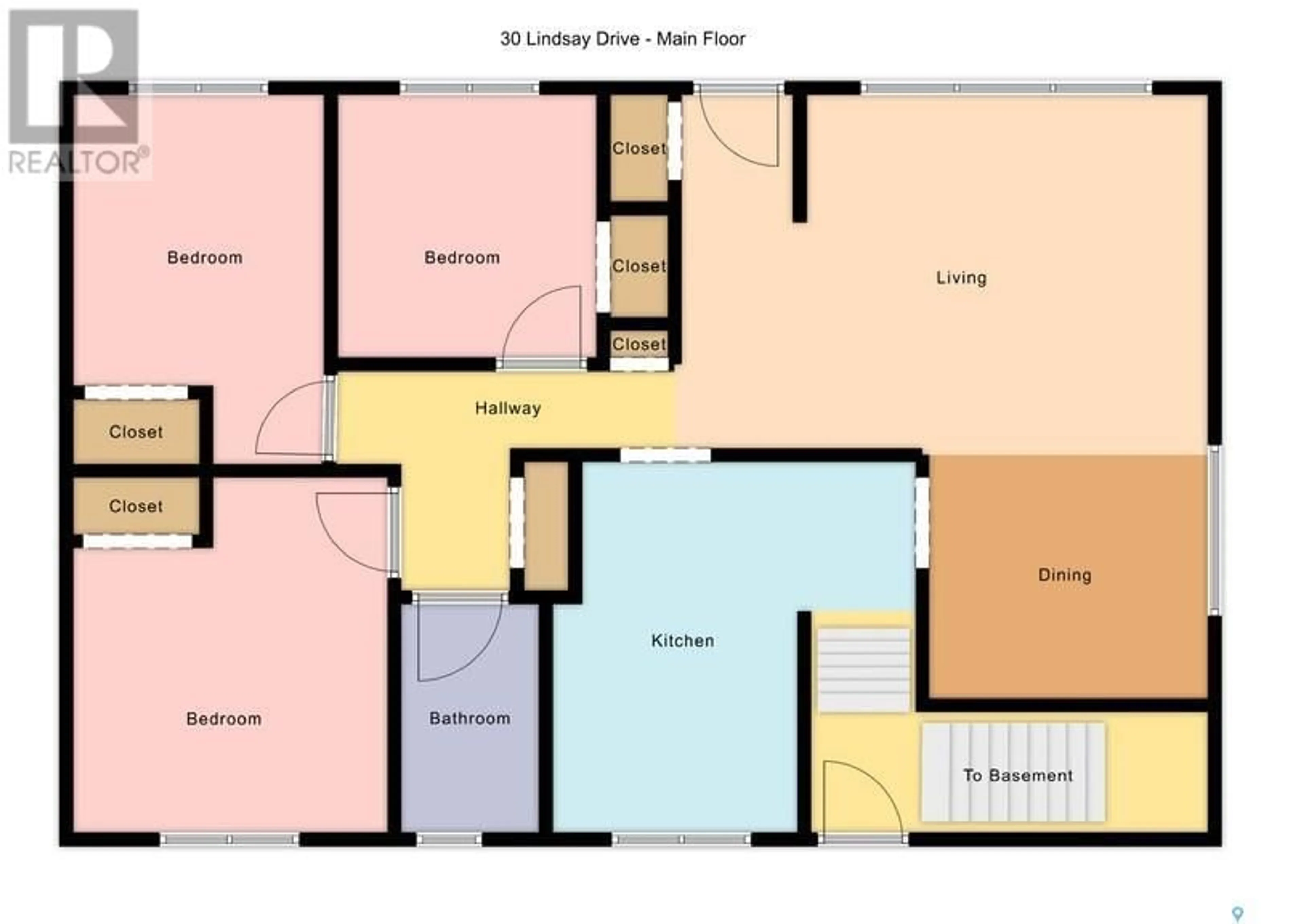 Floor plan for 30 LINDSAY DRIVE, Saskatoon Saskatchewan S7H3E1
