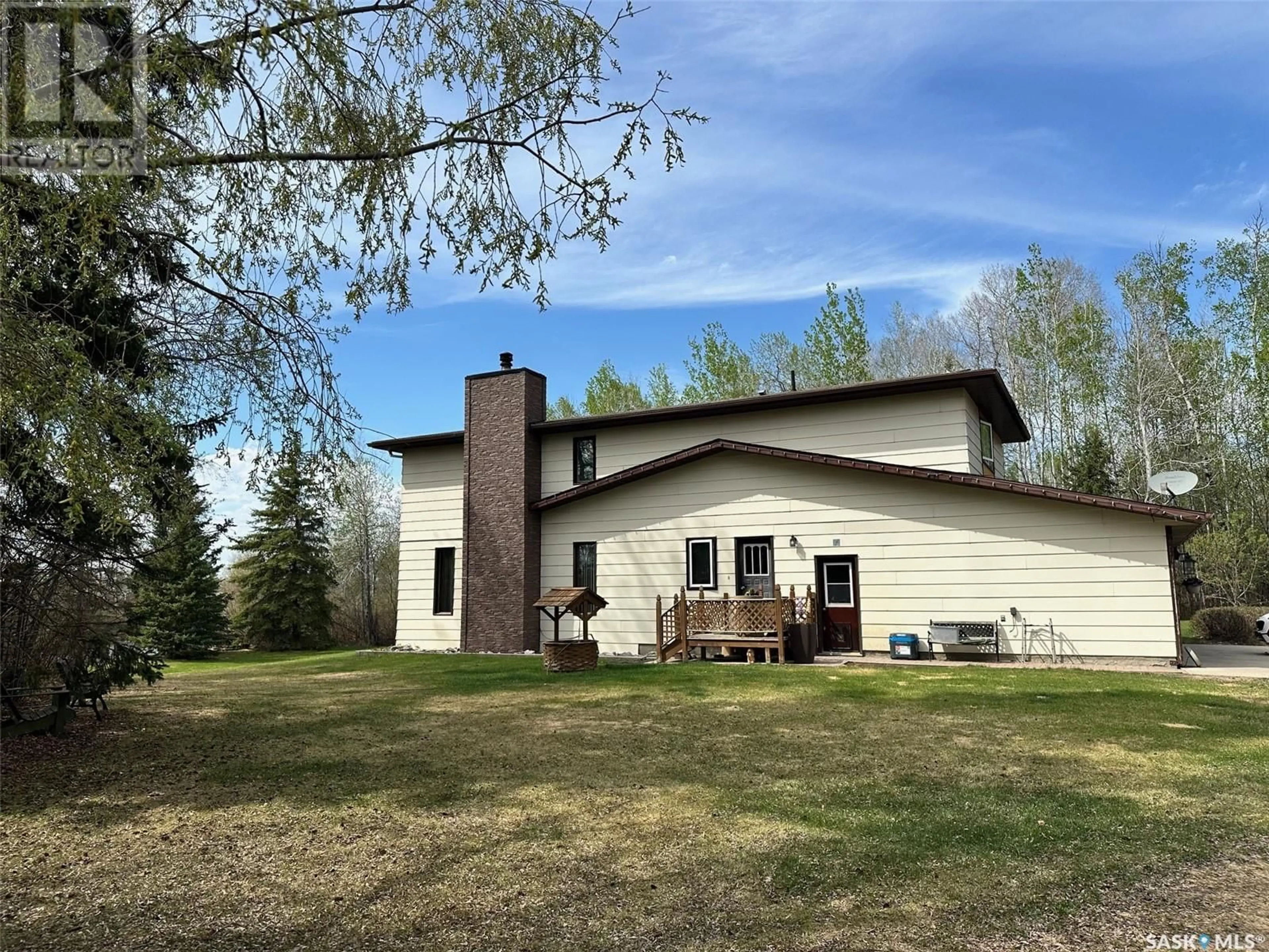 A pic from outside/outdoor area/front of a property/back of a property/a pic from drone, unknown for SIEBEN ACREAGE, Hudson Bay Saskatchewan S0E0E0