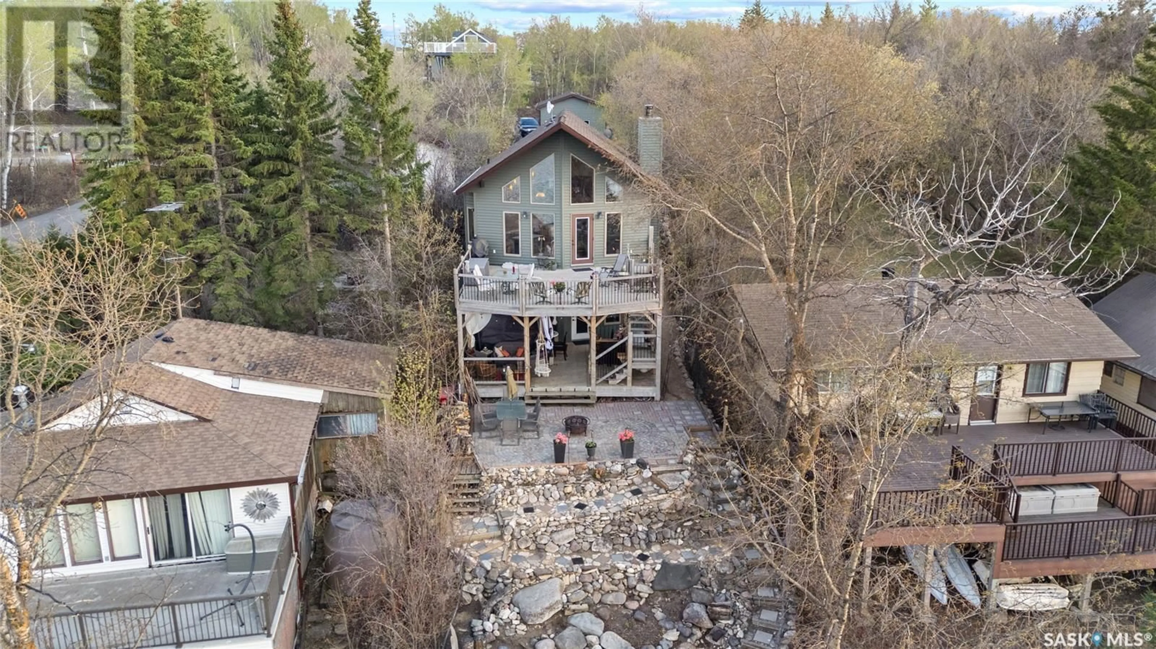 A pic from outside/outdoor area/front of a property/back of a property/a pic from drone, building for 97 BYNG AVENUE, Wakaw Lake Saskatchewan S0K4P0