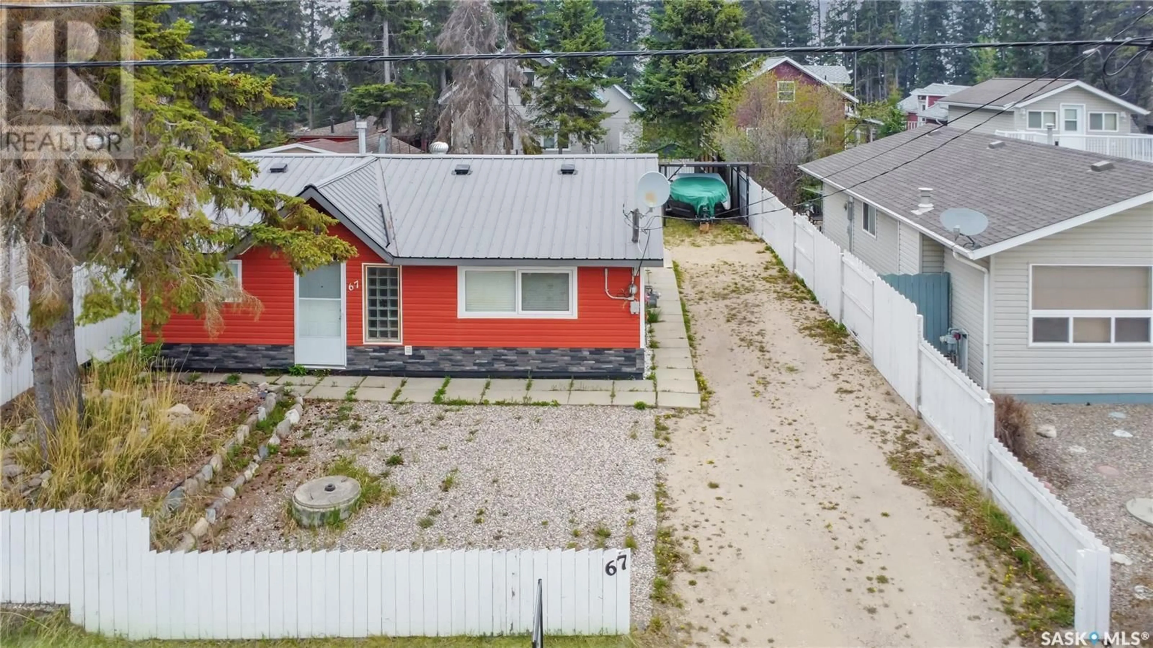 A pic from outside/outdoor area/front of a property/back of a property/a pic from drone, street for 67 MAIN STREET, Candle Lake Saskatchewan S0J3E0