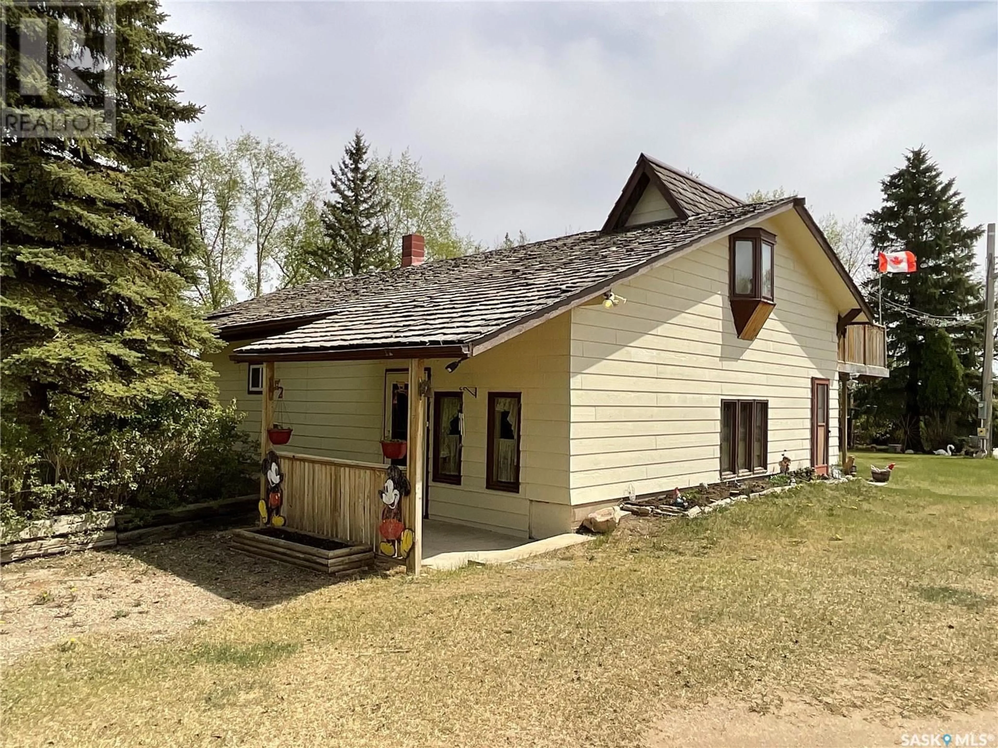 A pic from outside/outdoor area/front of a property/back of a property/a pic from drone, building for UNRUH ACREAGE, Laird Rm No. 404 Saskatchewan S0K4R0
