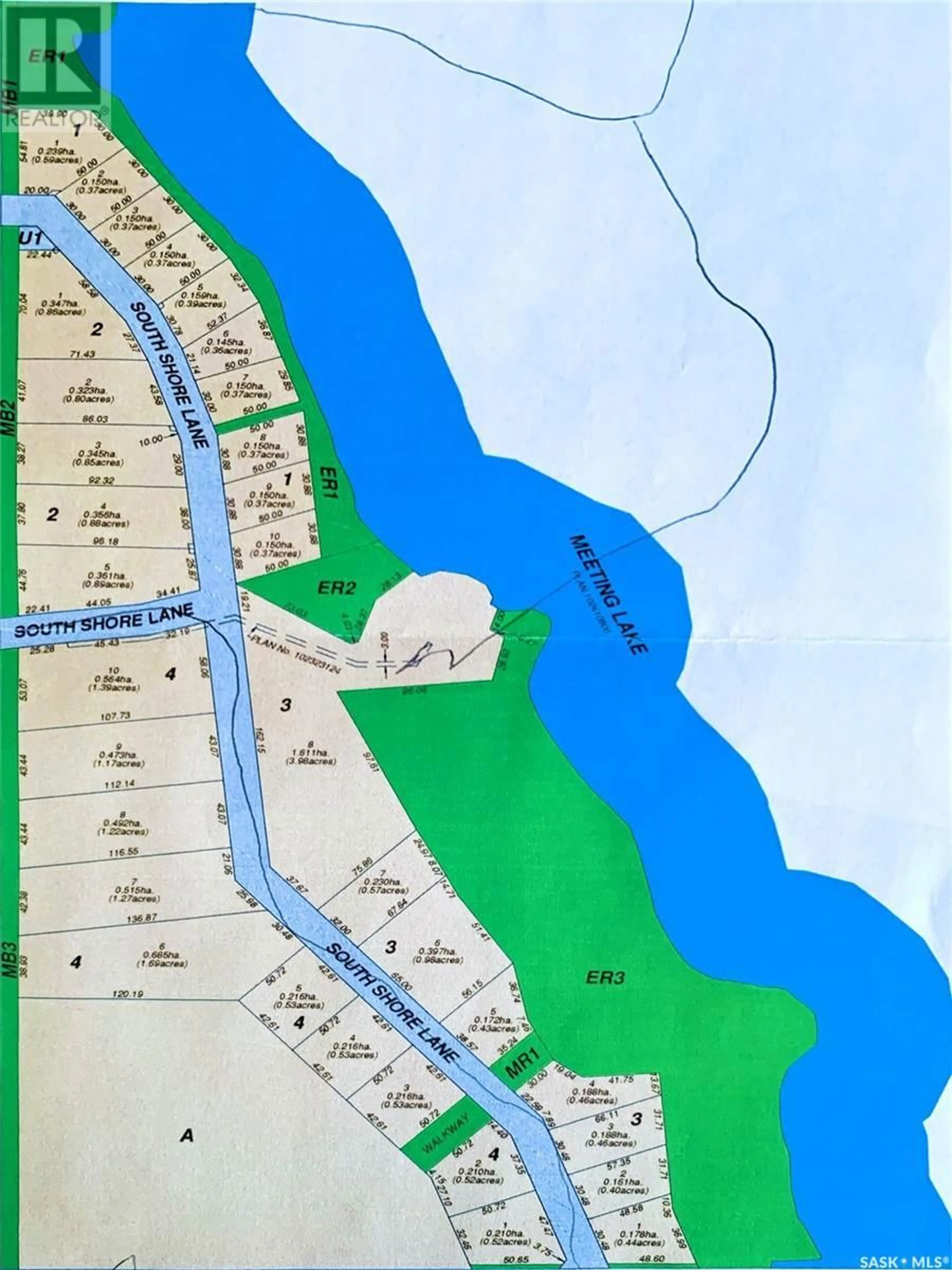 Picture of a map for MEETING LAKE COTTAGE HOME, Meeting Lake Saskatchewan S0M2L0