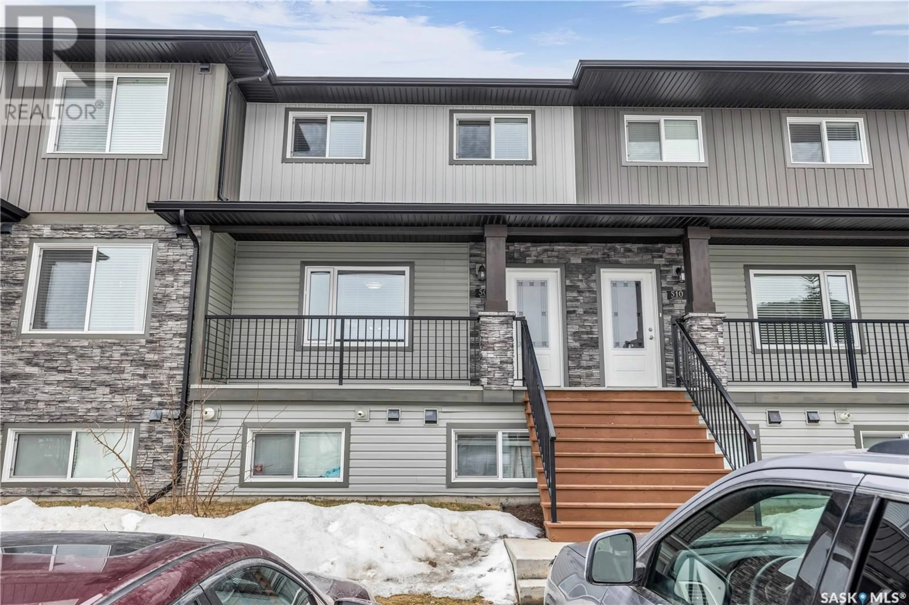 Home with vinyl exterior material, street for 210 - 509 RAJPUT WAY, Saskatoon Saskatchewan S7W0V7
