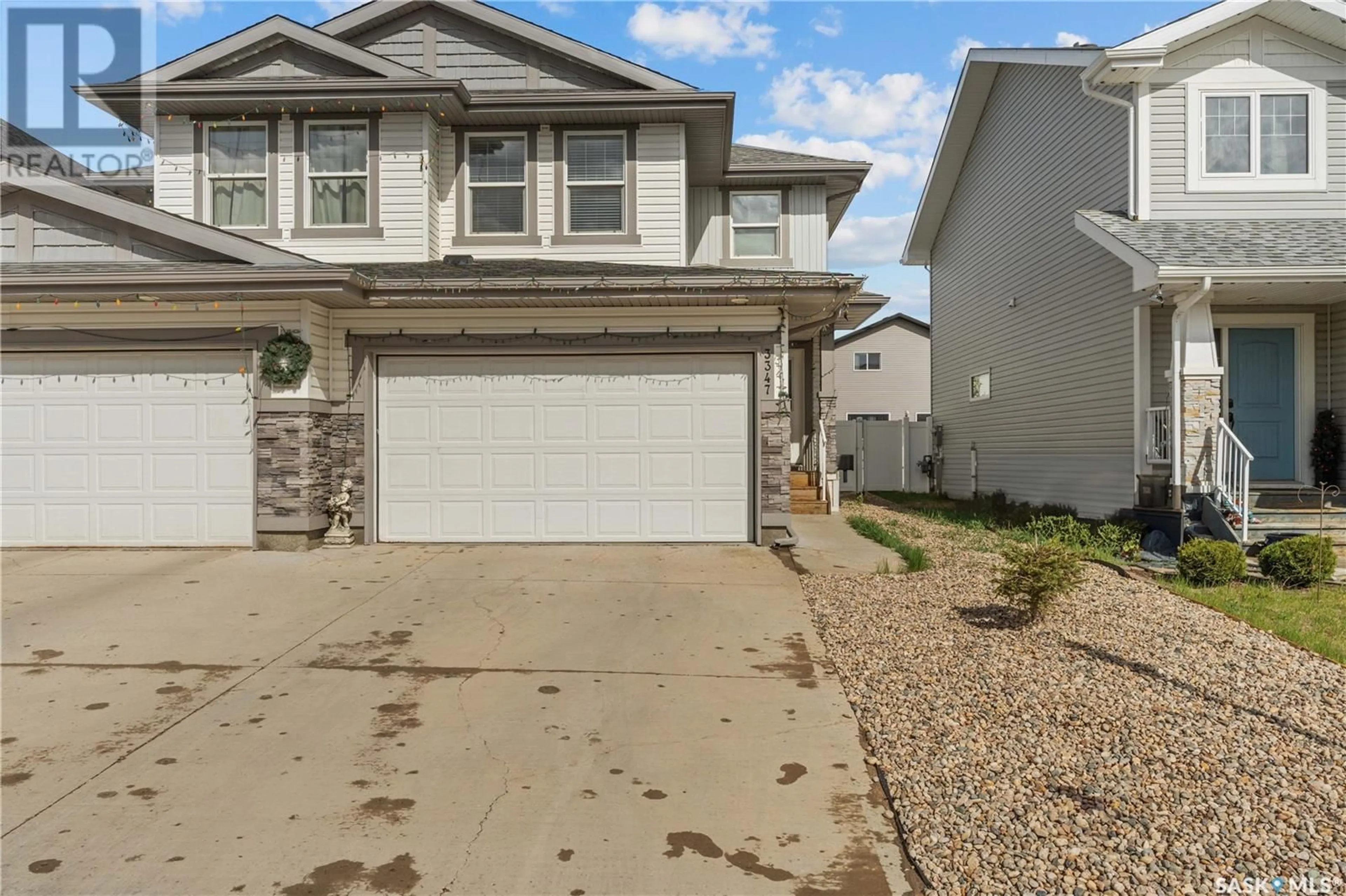Home with vinyl exterior material, street for 3347 GREEN SANDCHERRY STREET, Regina Saskatchewan S4V3M2
