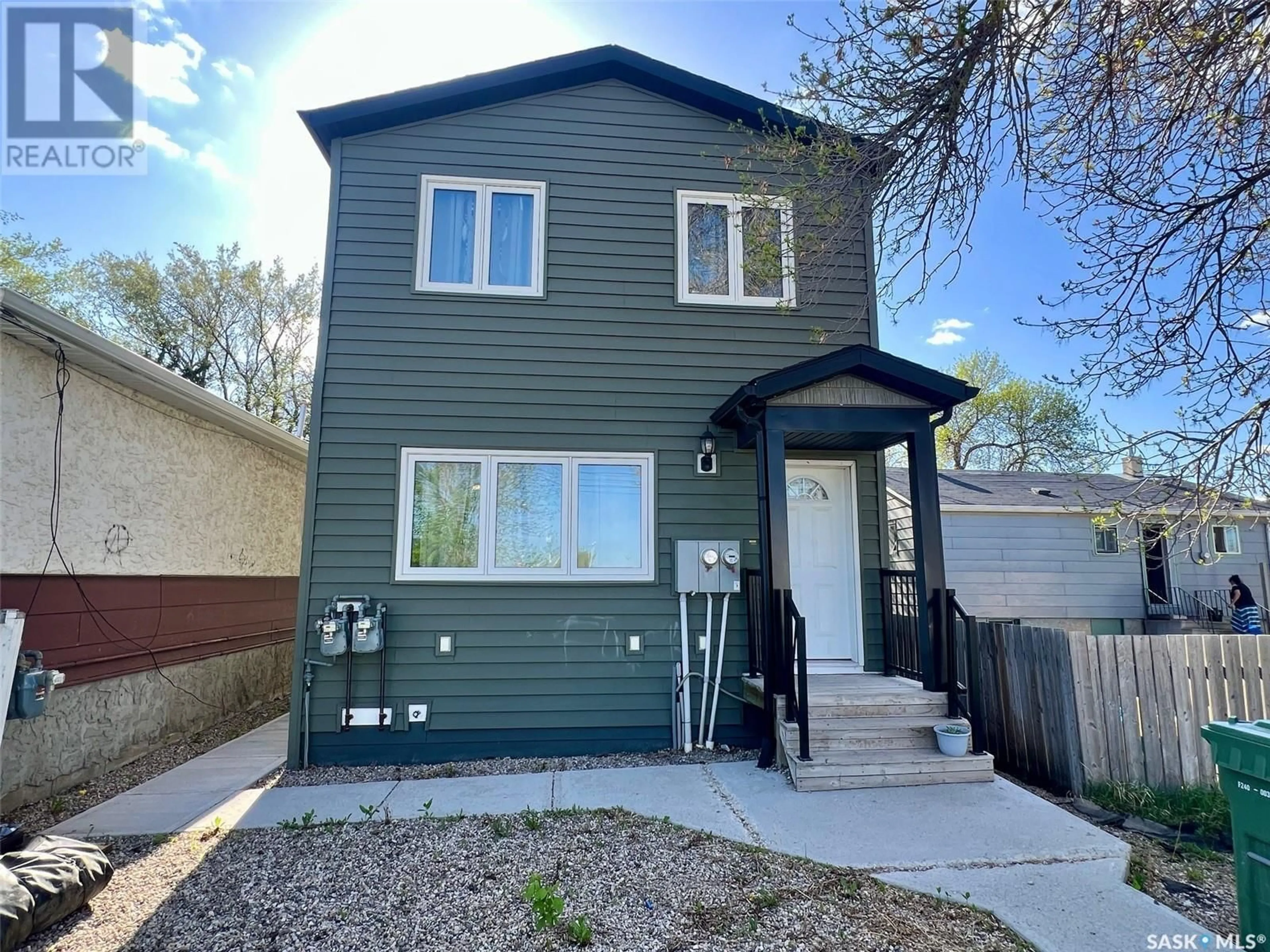 Home with vinyl exterior material, street for 753 RAE STREET, Regina Saskatchewan S4T2B1