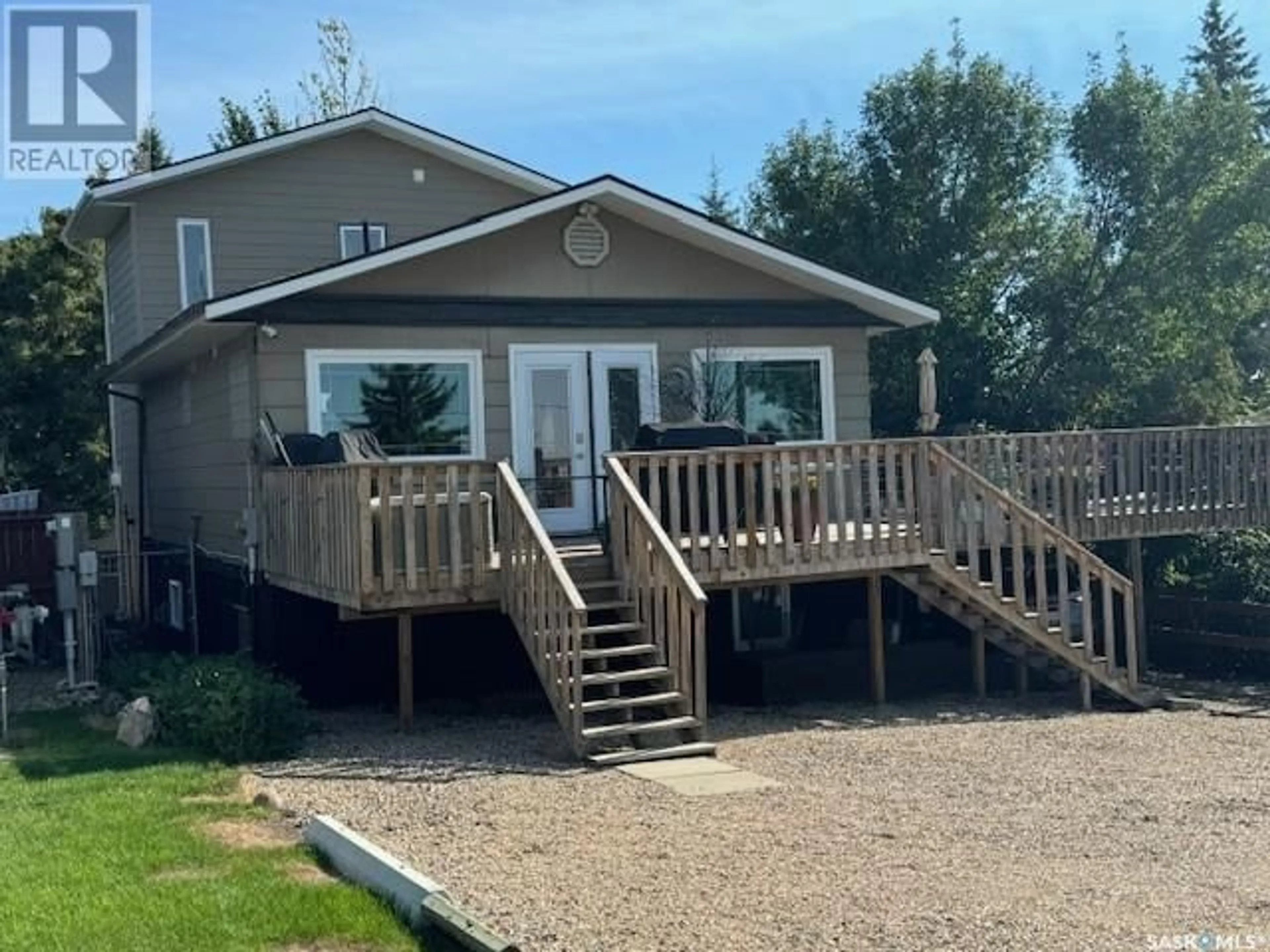 A pic from outside/outdoor area/front of a property/back of a property/a pic from drone, unknown for 24 HIGHLAND AVENUE, Jackfish Lake Saskatchewan S0M0L0