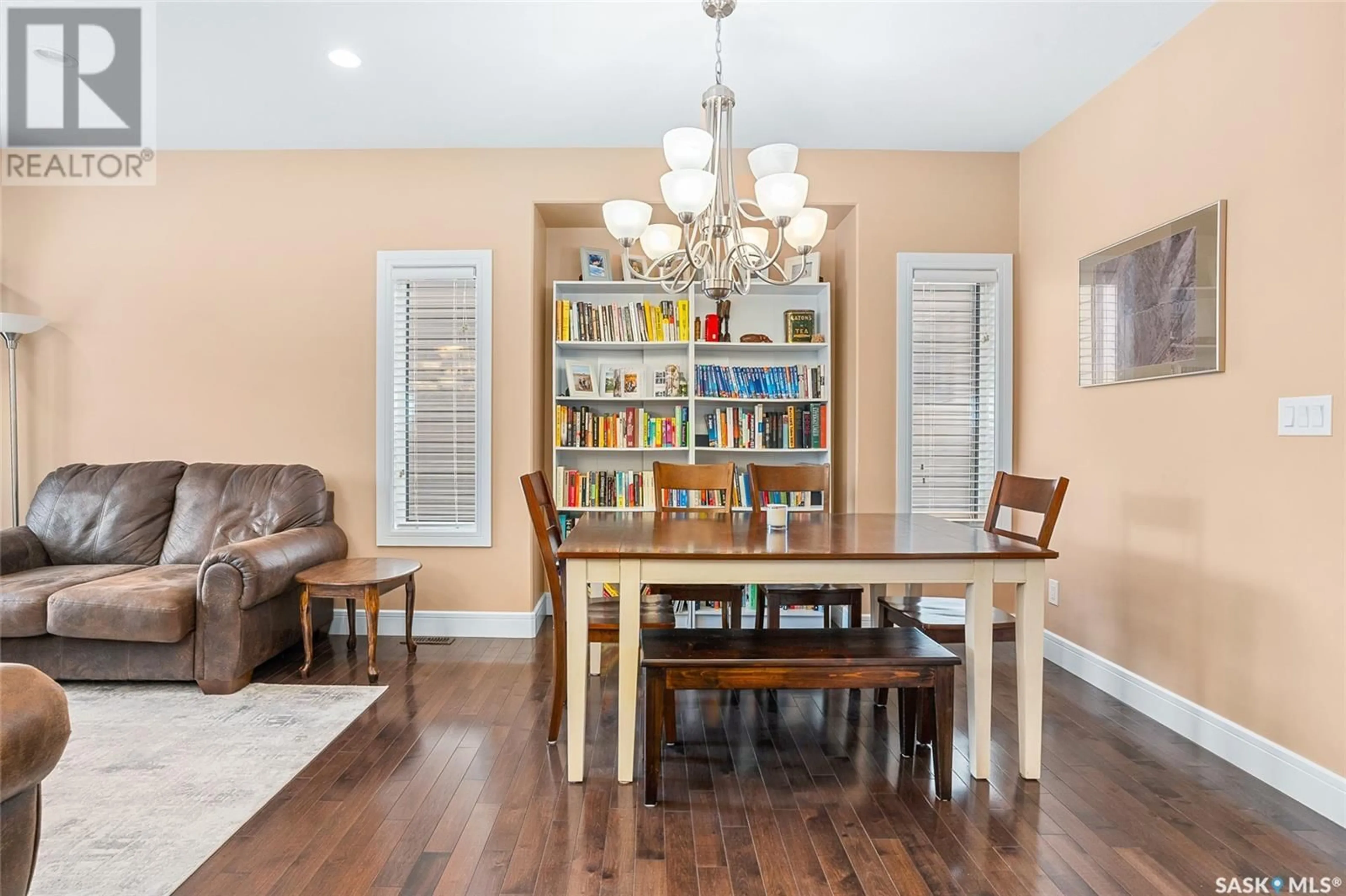 Dining room, wood/laminate floor for 415 WERSCHNER LANE, Saskatoon Saskatchewan S7V0A4