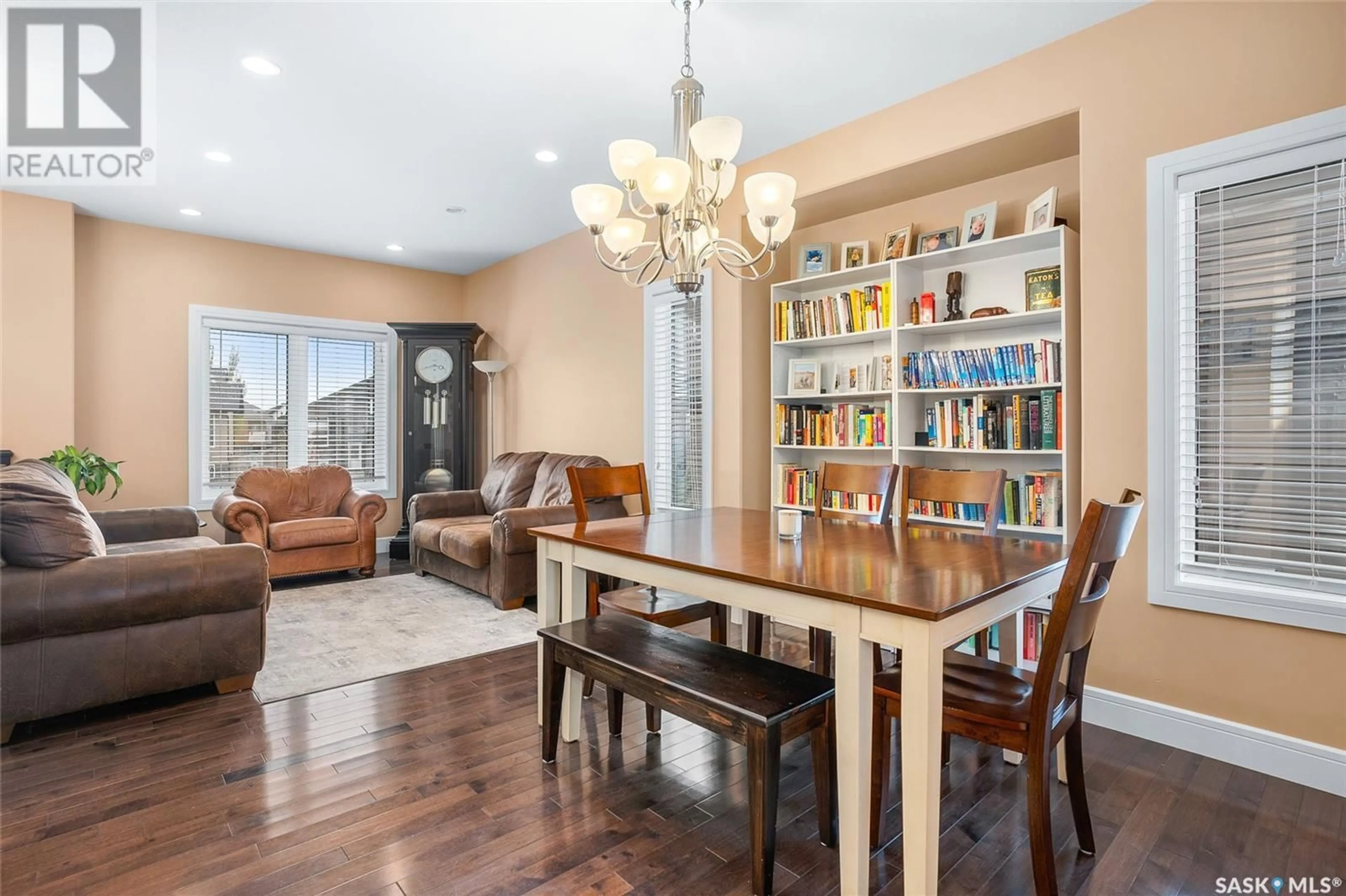 Dining room, wood/laminate floor for 415 WERSCHNER LANE, Saskatoon Saskatchewan S7V0A4