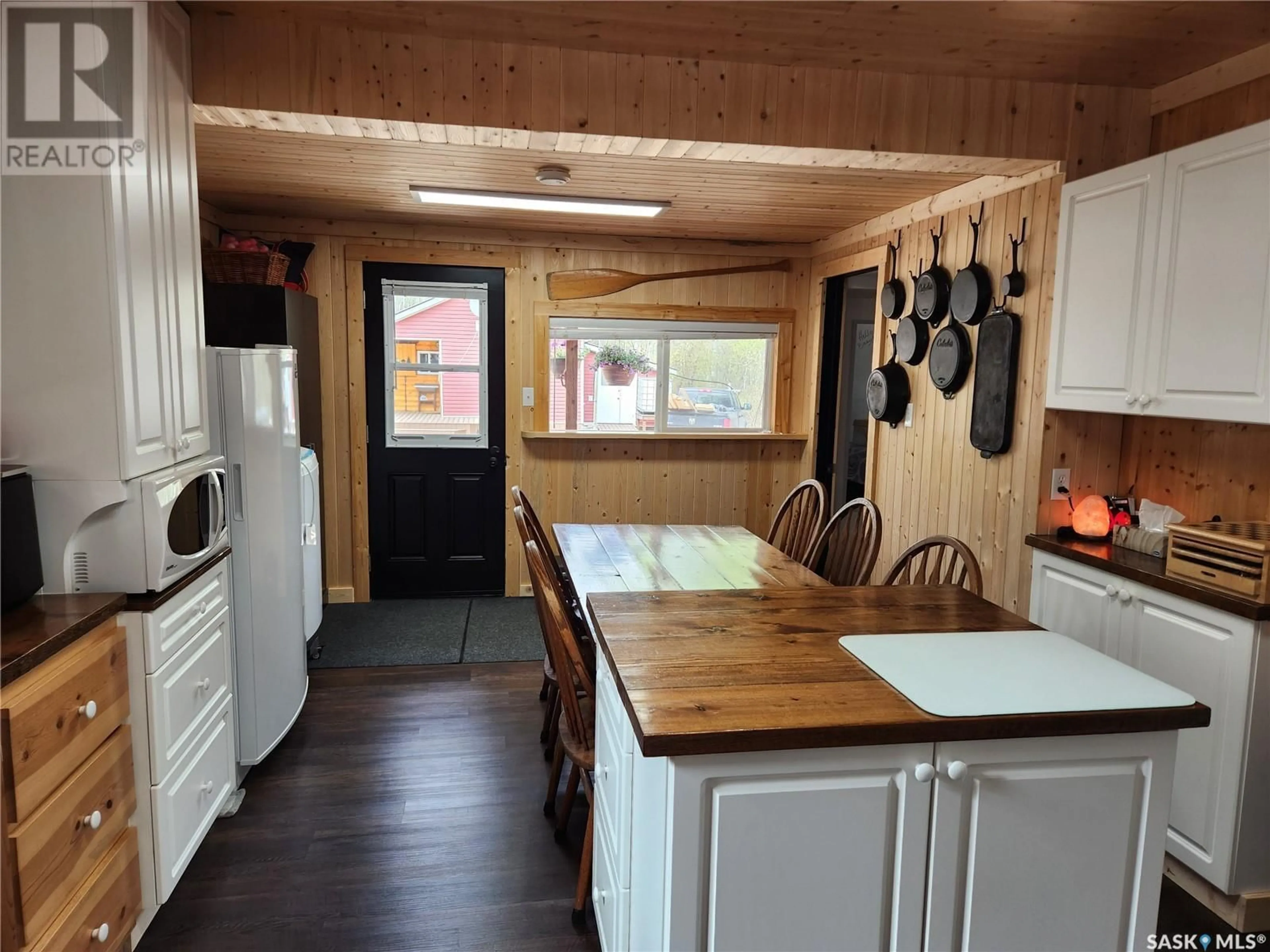 Open concept kitchen, wood/laminate floor for 523 BEAR ROAD, Bjorkdale Rm No. 426 Saskatchewan S0E0E0