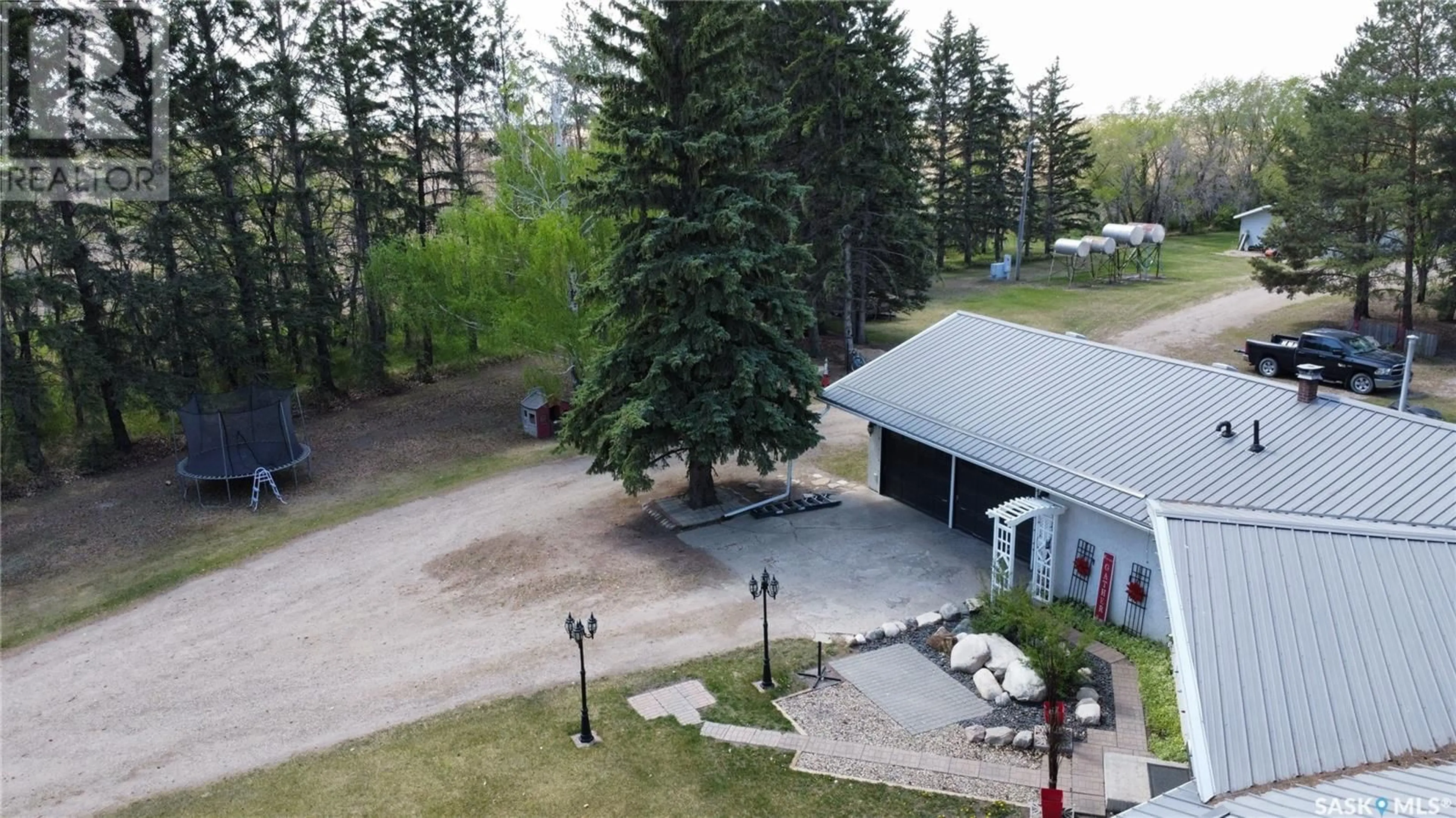 A pic from outside/outdoor area/front of a property/back of a property/a pic from drone, mountain view for WALDHEIM ACREAGE, Laird Rm No. 404 Saskatchewan S0K4R0