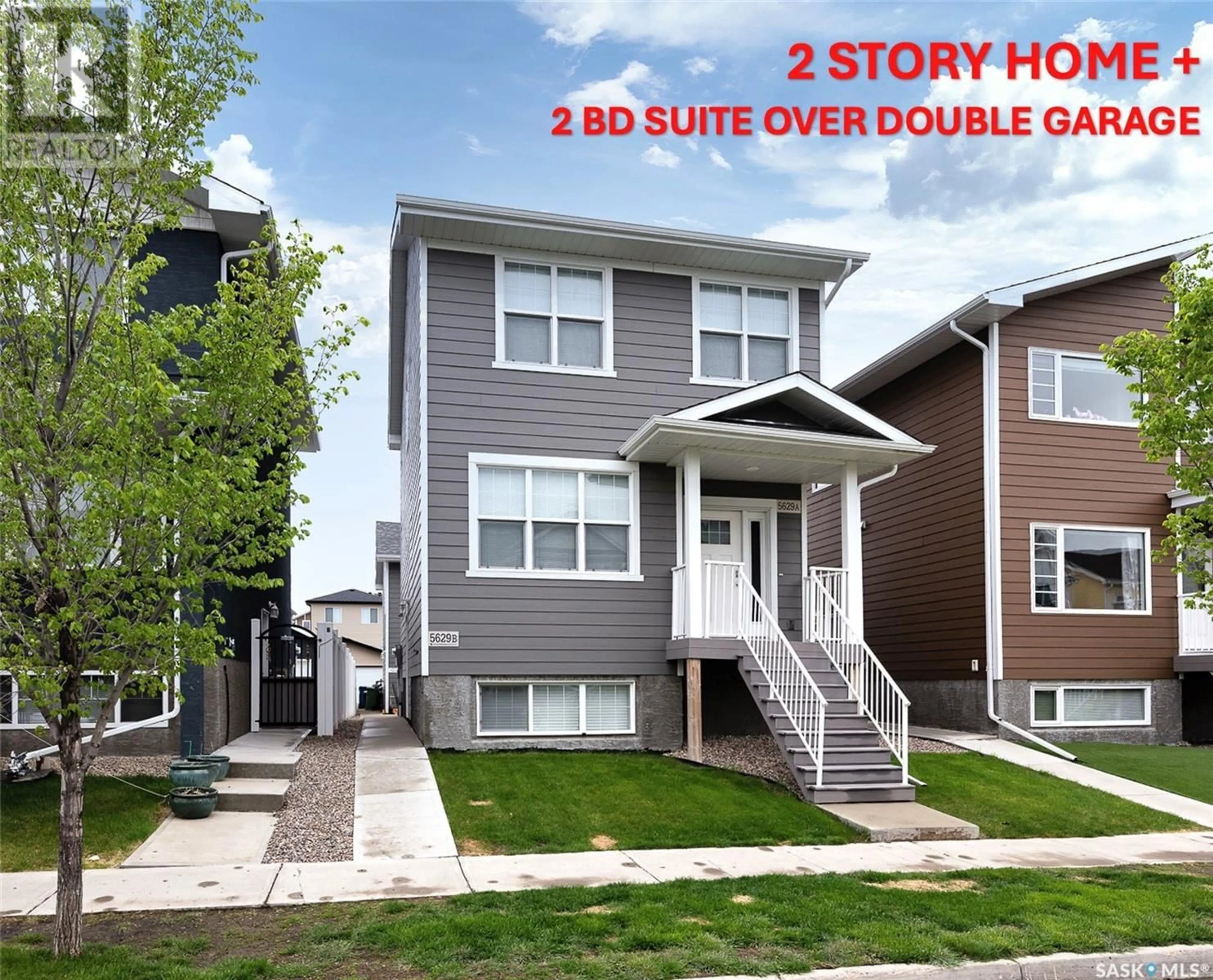 Home with vinyl exterior material, street for 5629 MCCAUGHEY STREET, Regina Saskatchewan S4W0P3