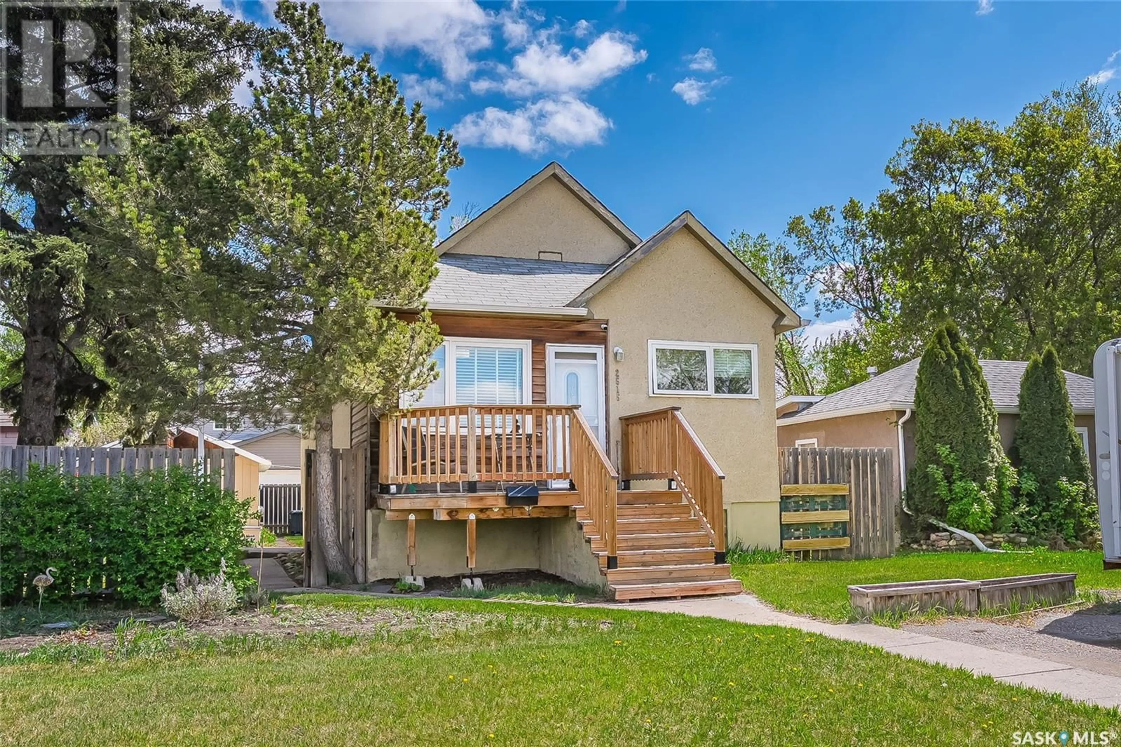 Home with vinyl exterior material, street for 2515 MCPHERSON AVENUE, Saskatoon Saskatchewan S7J0T2