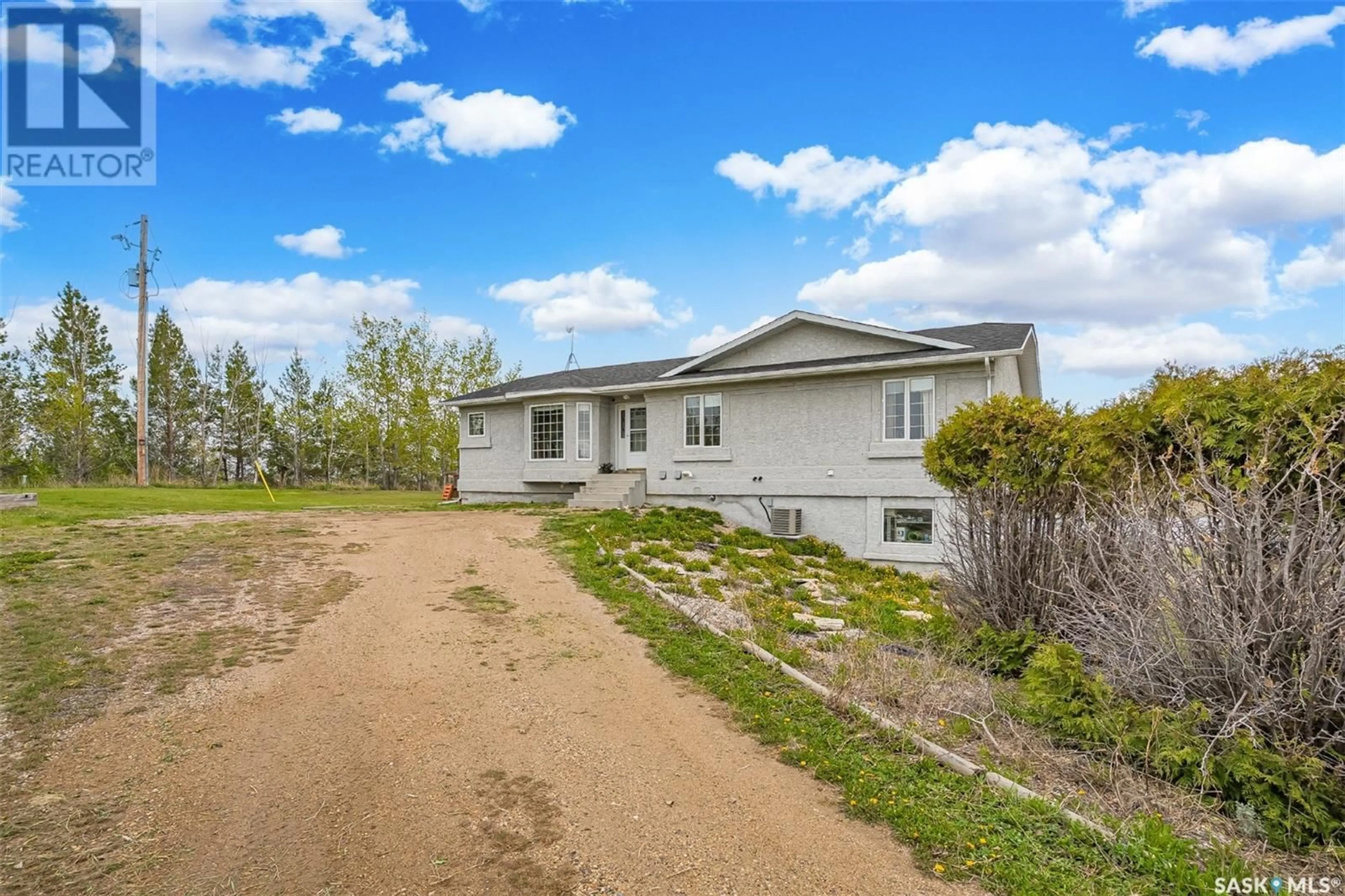 A pic from outside/outdoor area/front of a property/back of a property/a pic from drone, unknown for POUND ACREAGE, Blucher Rm No. 343 Saskatchewan S0K3W0