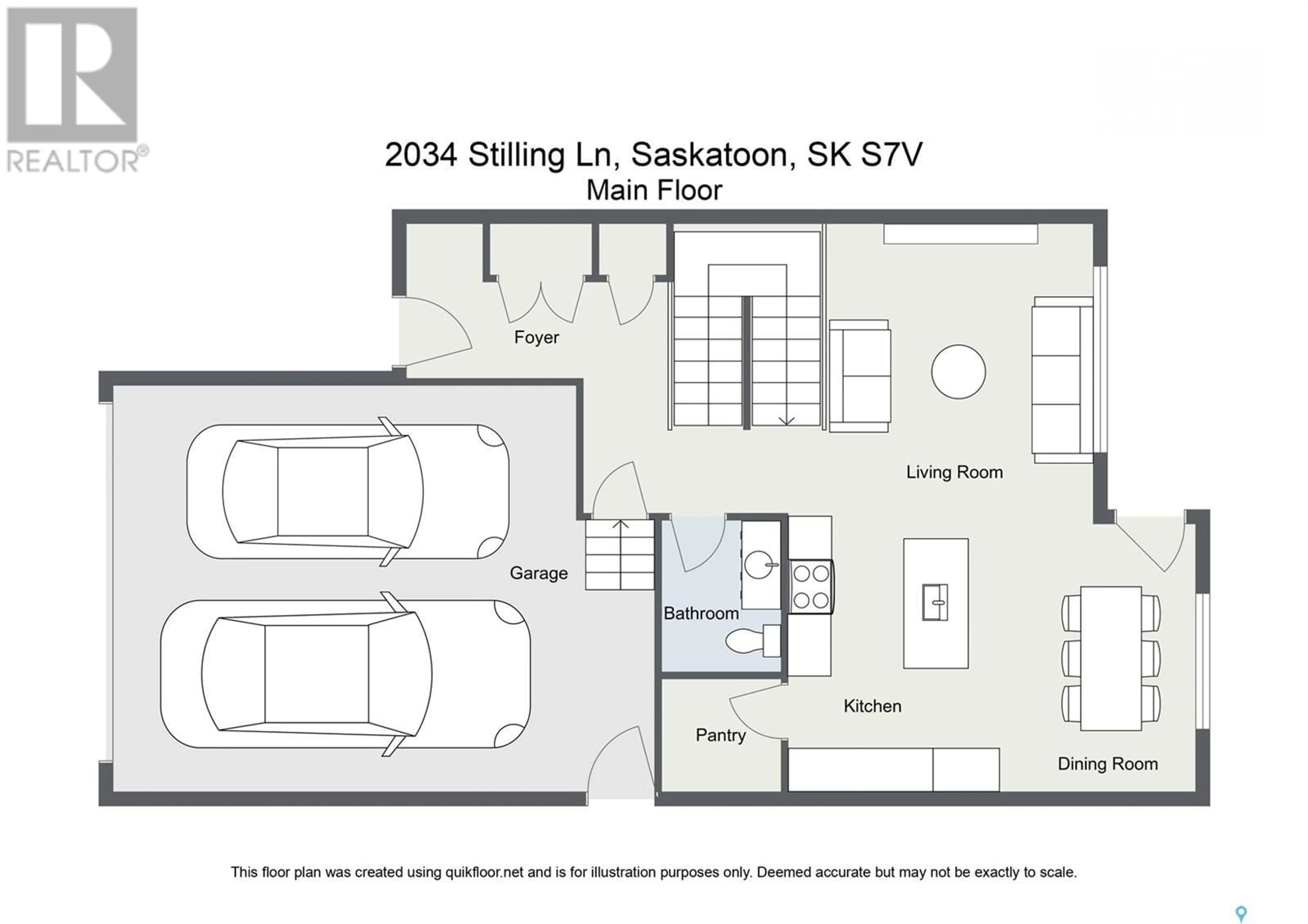 Floor plan for 2034 STILLING LANE, Saskatoon Saskatchewan S7V0X1