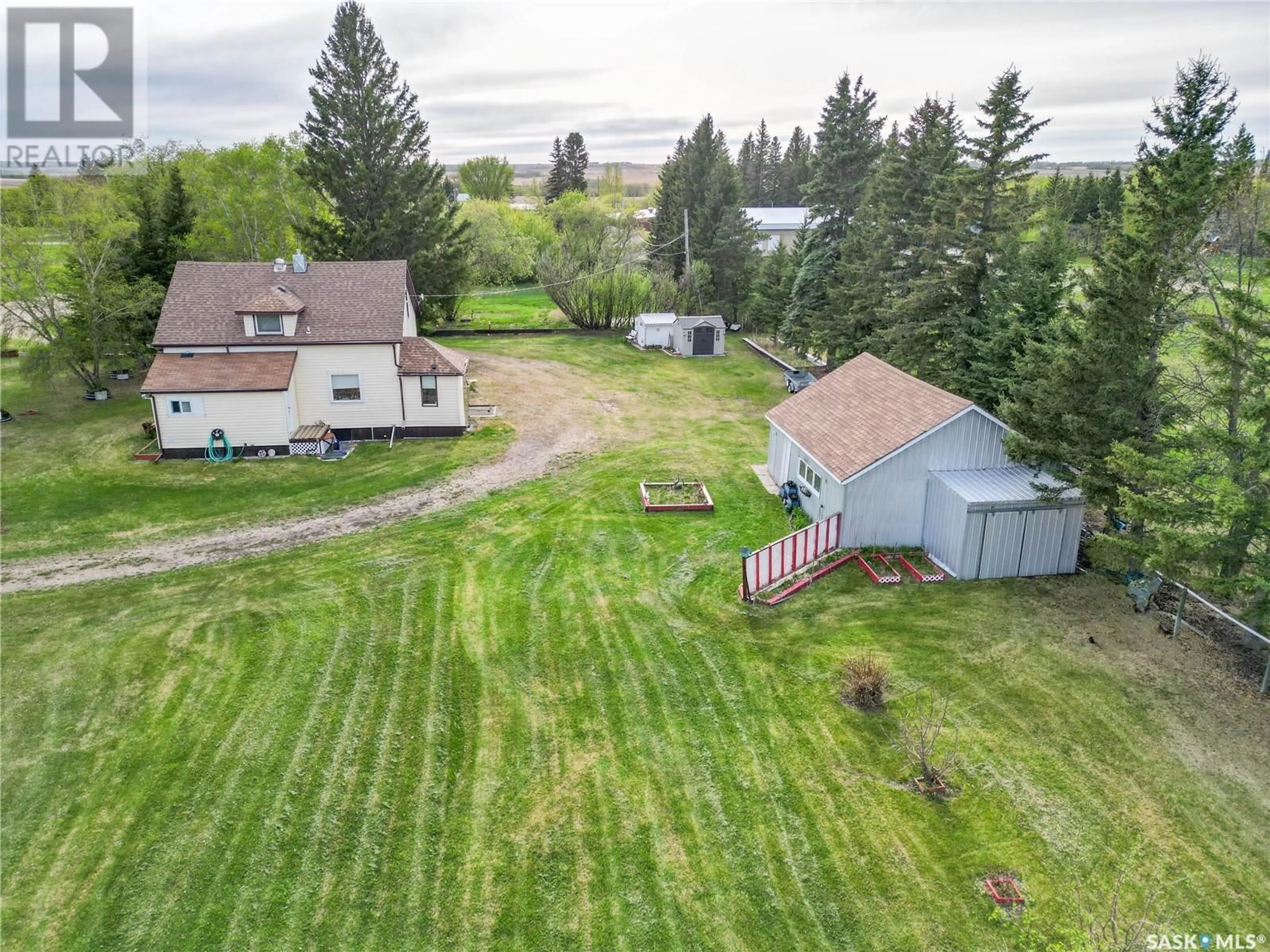A pic from outside/outdoor area/front of a property/back of a property/a pic from drone, water/lake/river/ocean view for 22 MAIN STREET, Crystal Springs Saskatchewan S0K1A0