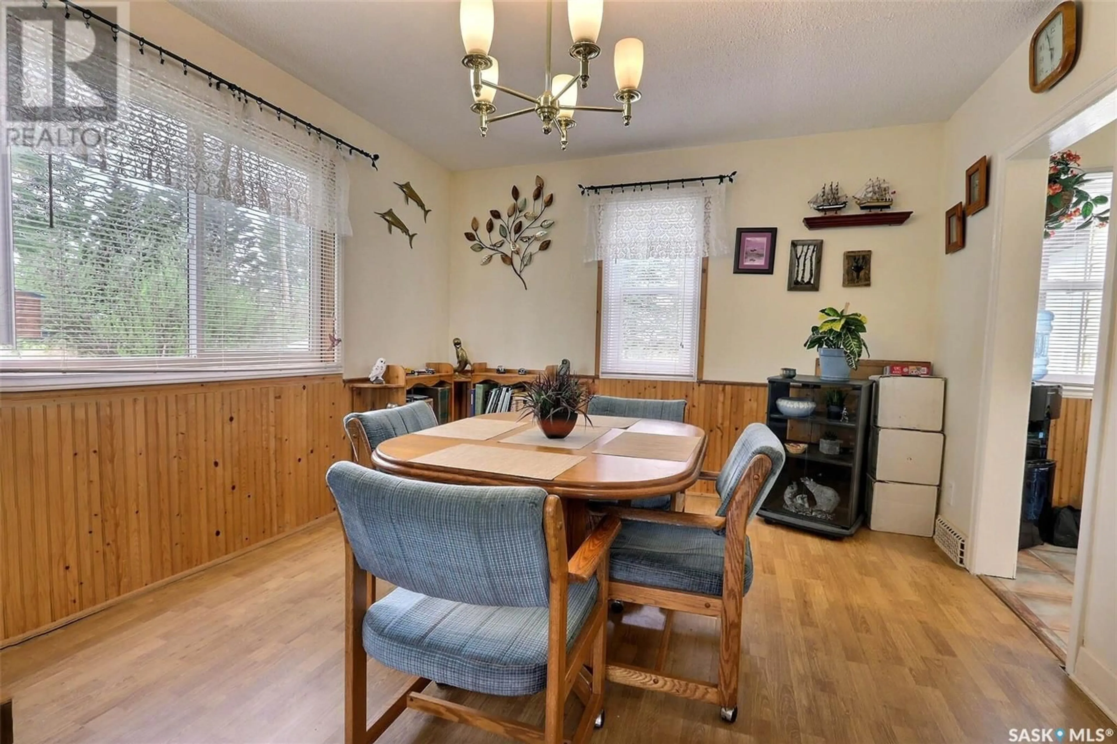 Dining room, wood/laminate floor for 22 MAIN STREET, Crystal Springs Saskatchewan S0K1A0