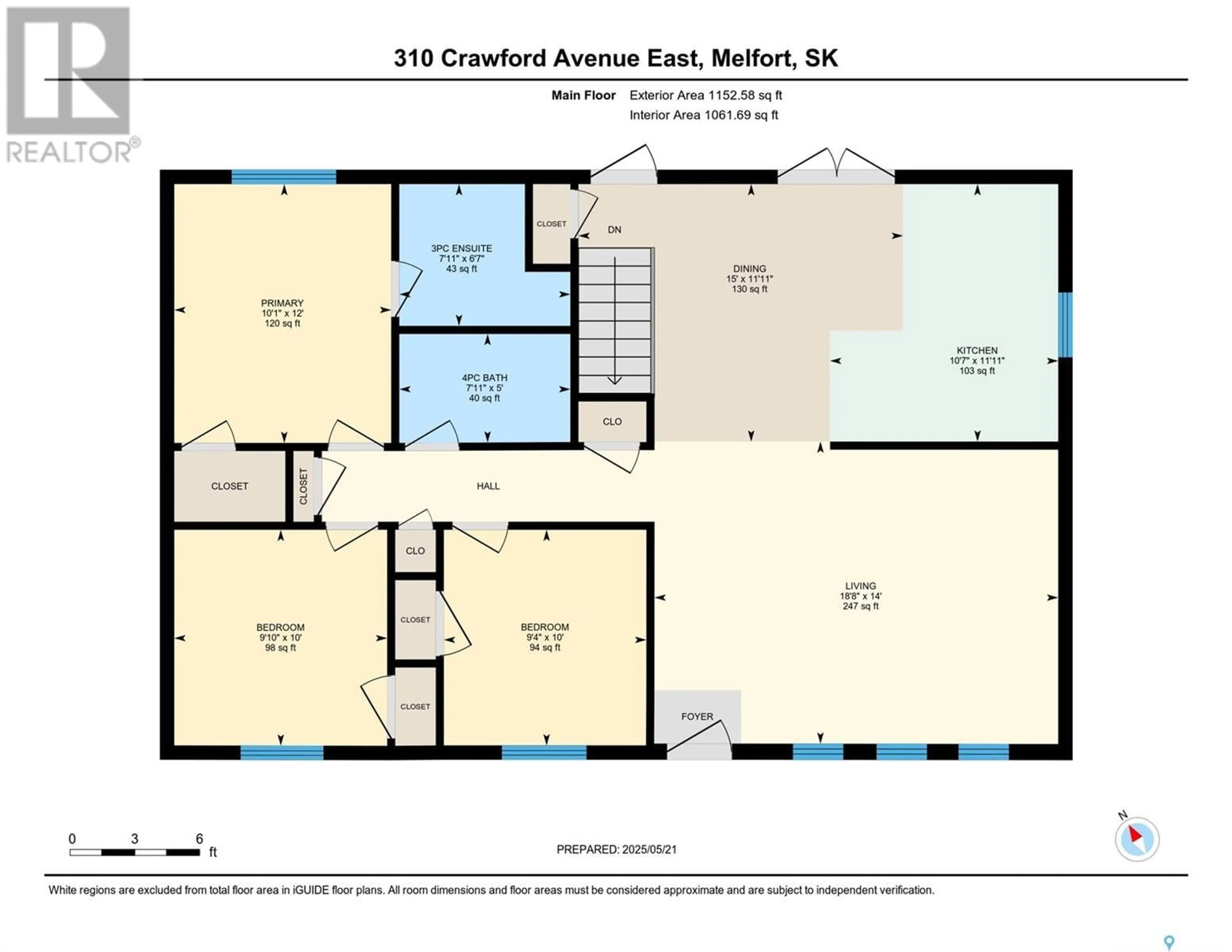 Floor plan for 310 CRAWFORD AVENUE, Melfort Saskatchewan S0E1A0