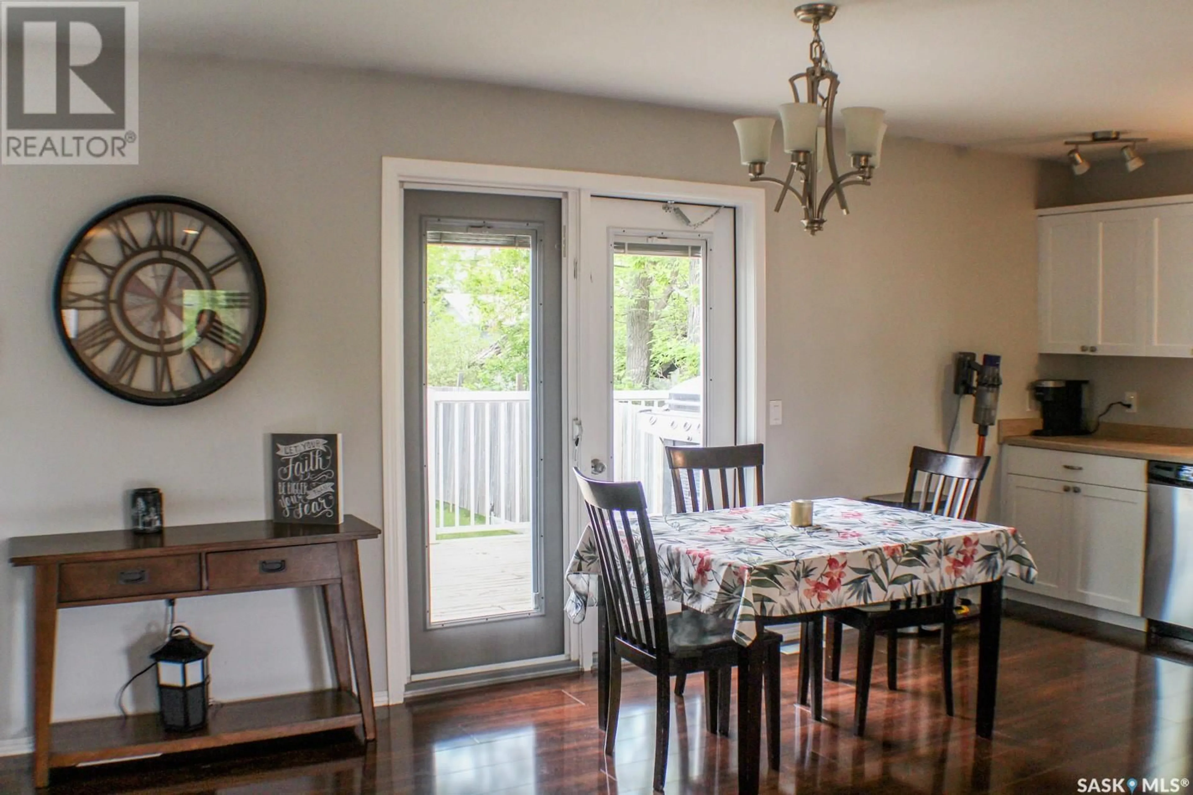 Dining room, wood/laminate floor for 310 CRAWFORD AVENUE, Melfort Saskatchewan S0E1A0