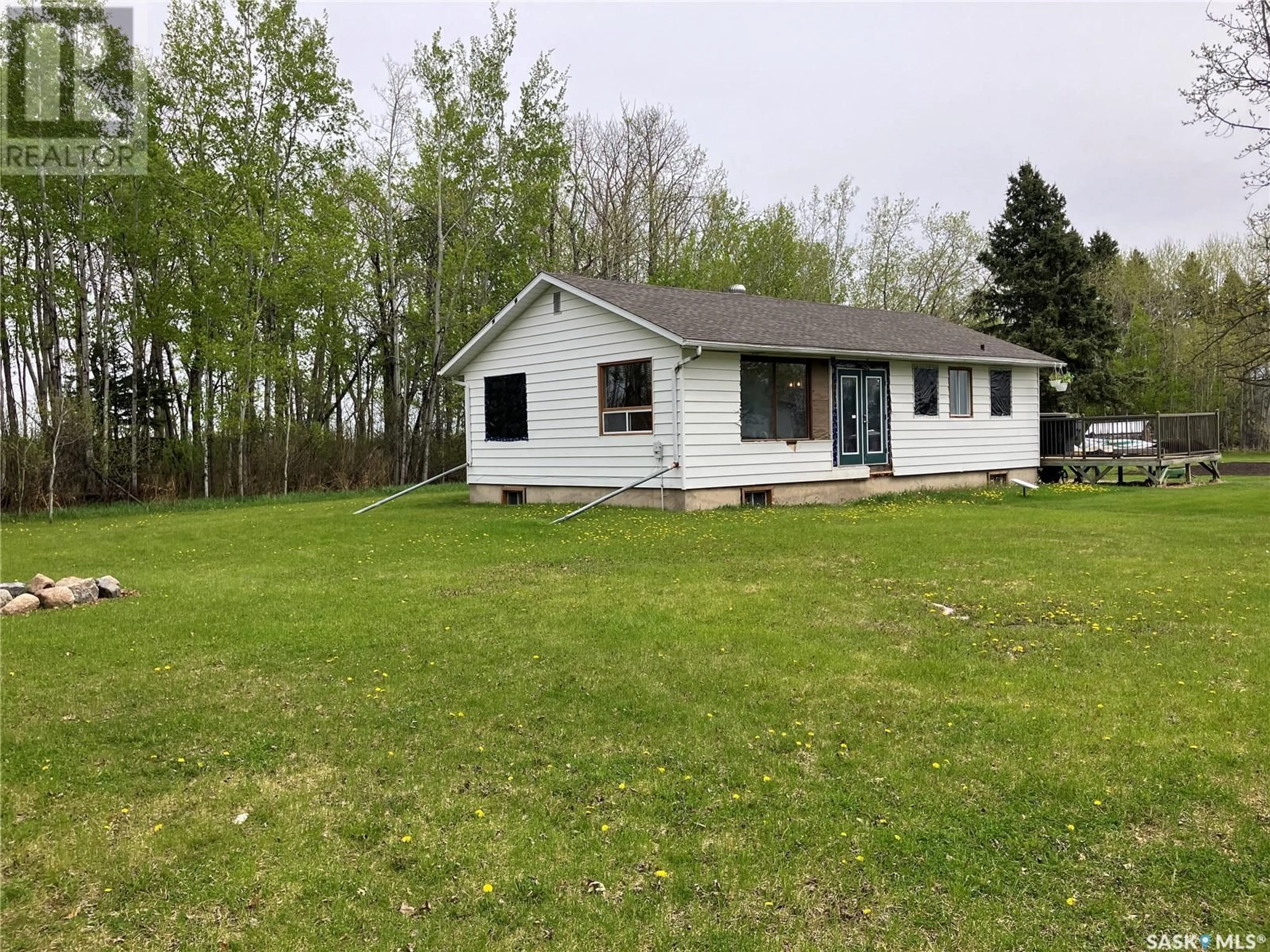 A pic from outside/outdoor area/front of a property/back of a property/a pic from drone, building for ARENS ACREAGE, Torch River Rm No. 488 Saskatchewan S0J0M0