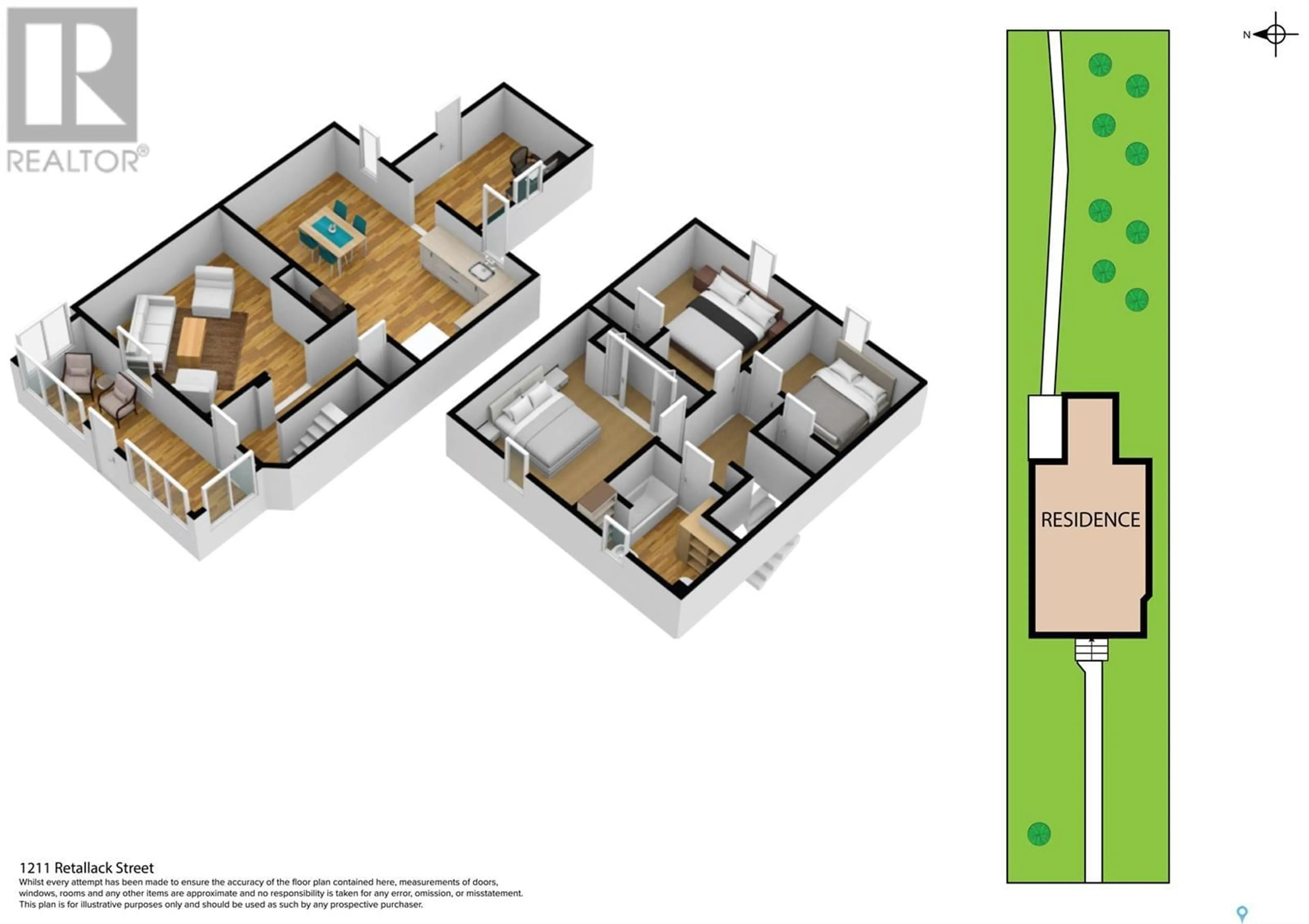 Floor plan for 1211 RETALLACK STREET, Regina Saskatchewan S4T2H8