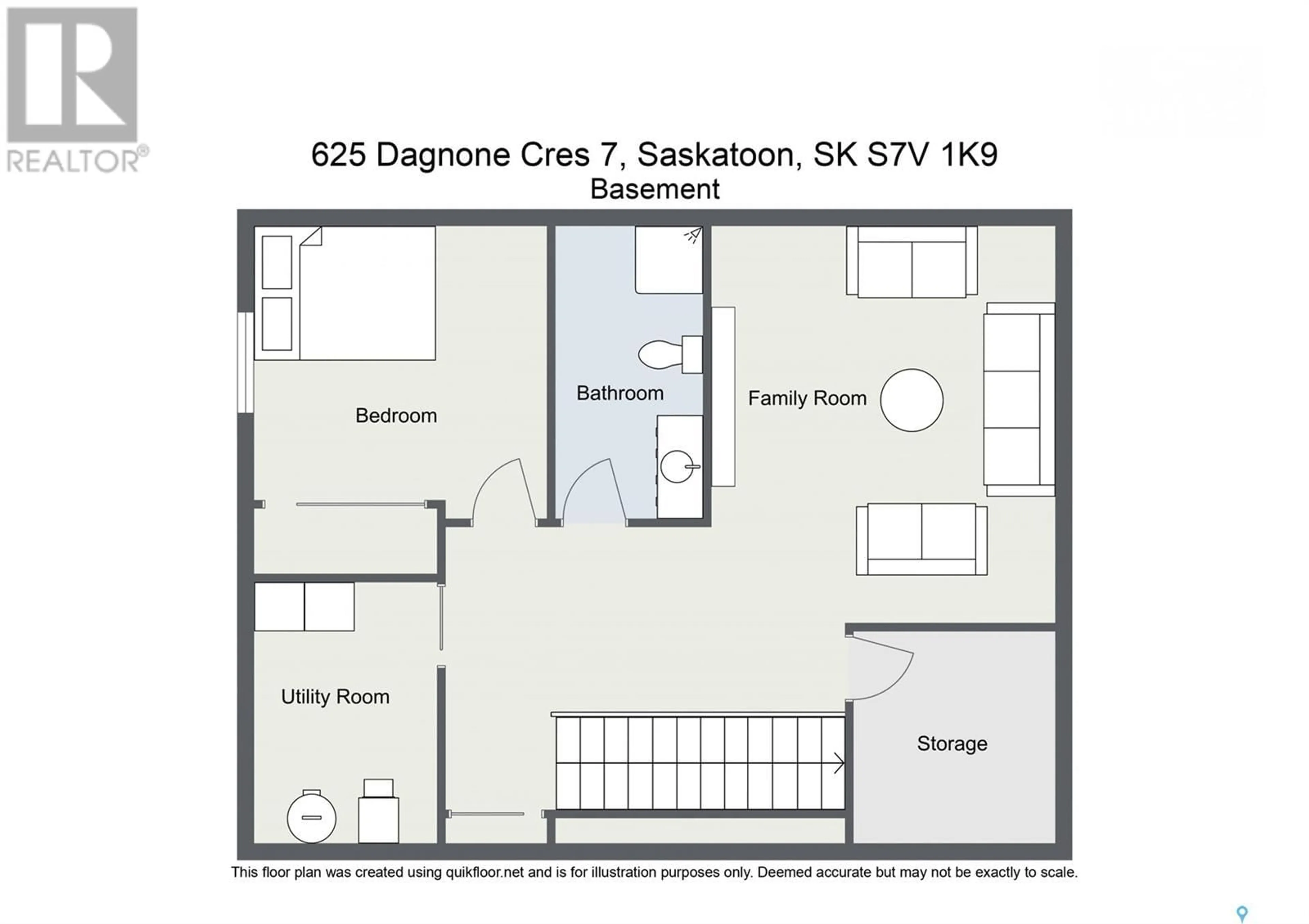 Floor plan for 7 DAGNONE CRESCENT, Saskatoon Saskatchewan S7V1K9