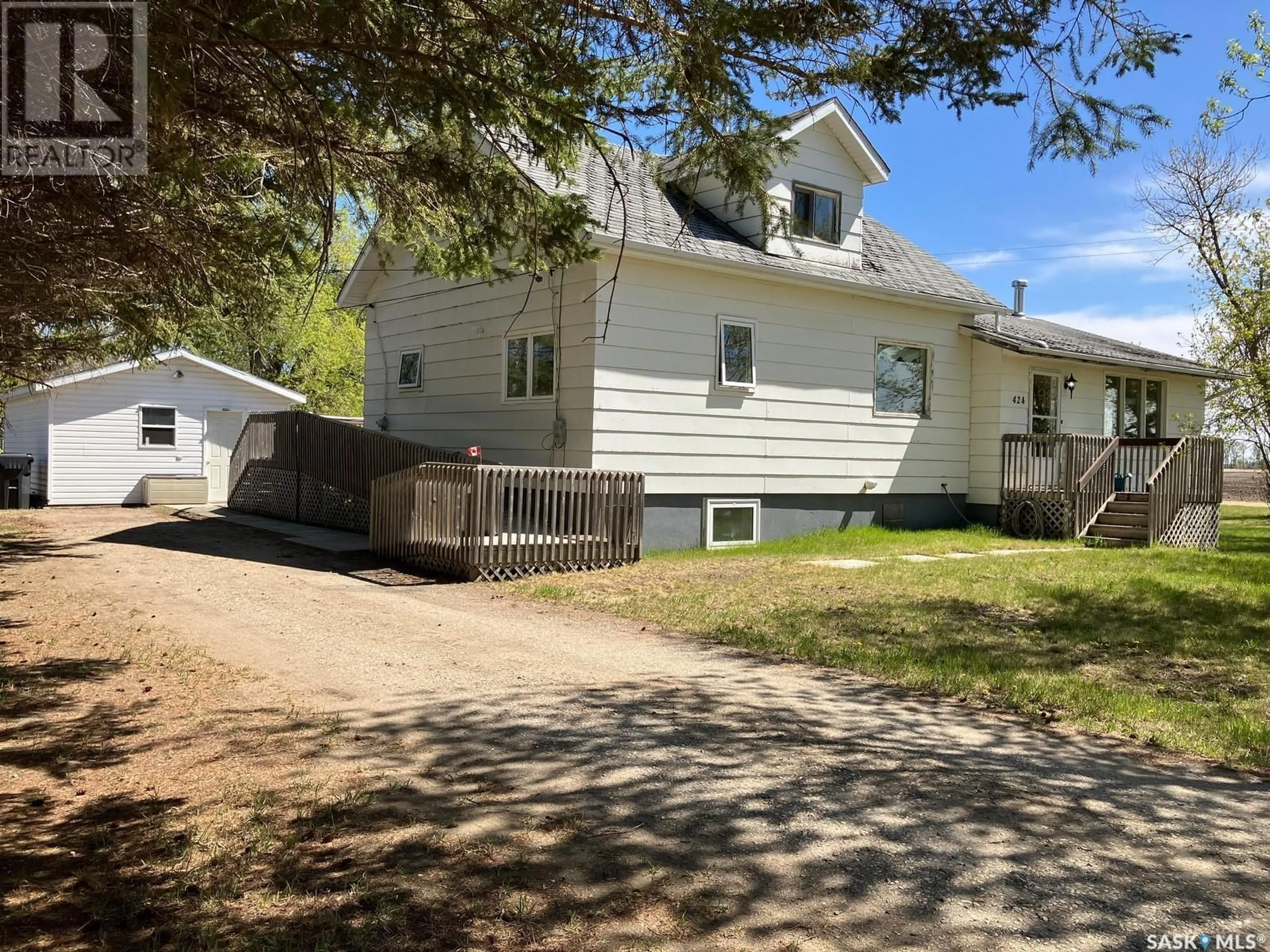 A pic from outside/outdoor area/front of a property/back of a property/a pic from drone, street for 424 ELIZA AVENUE, White Fox Saskatchewan S0J3B0