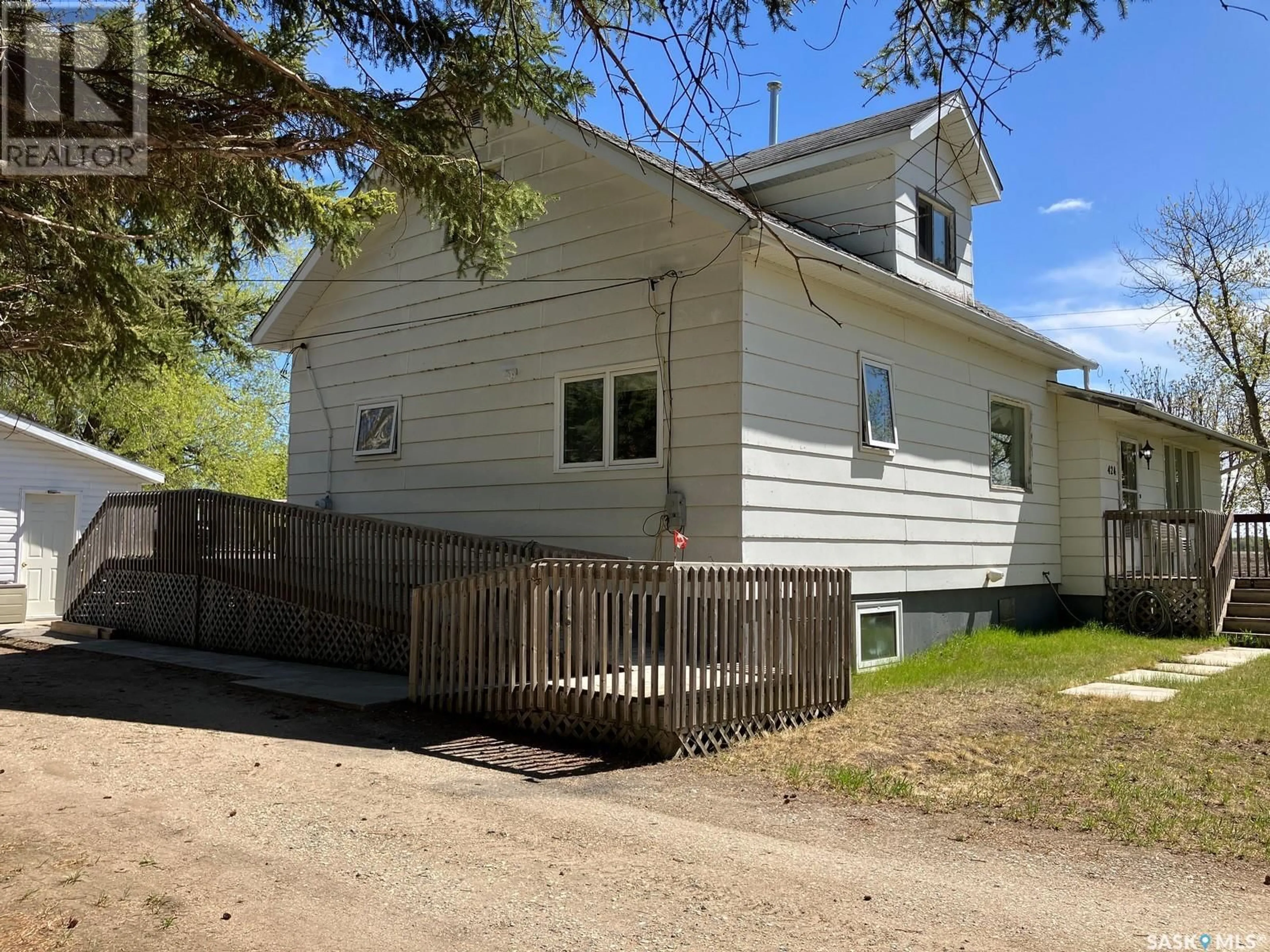 A pic from outside/outdoor area/front of a property/back of a property/a pic from drone, unknown for 424 ELIZA AVENUE, White Fox Saskatchewan S0J3B0
