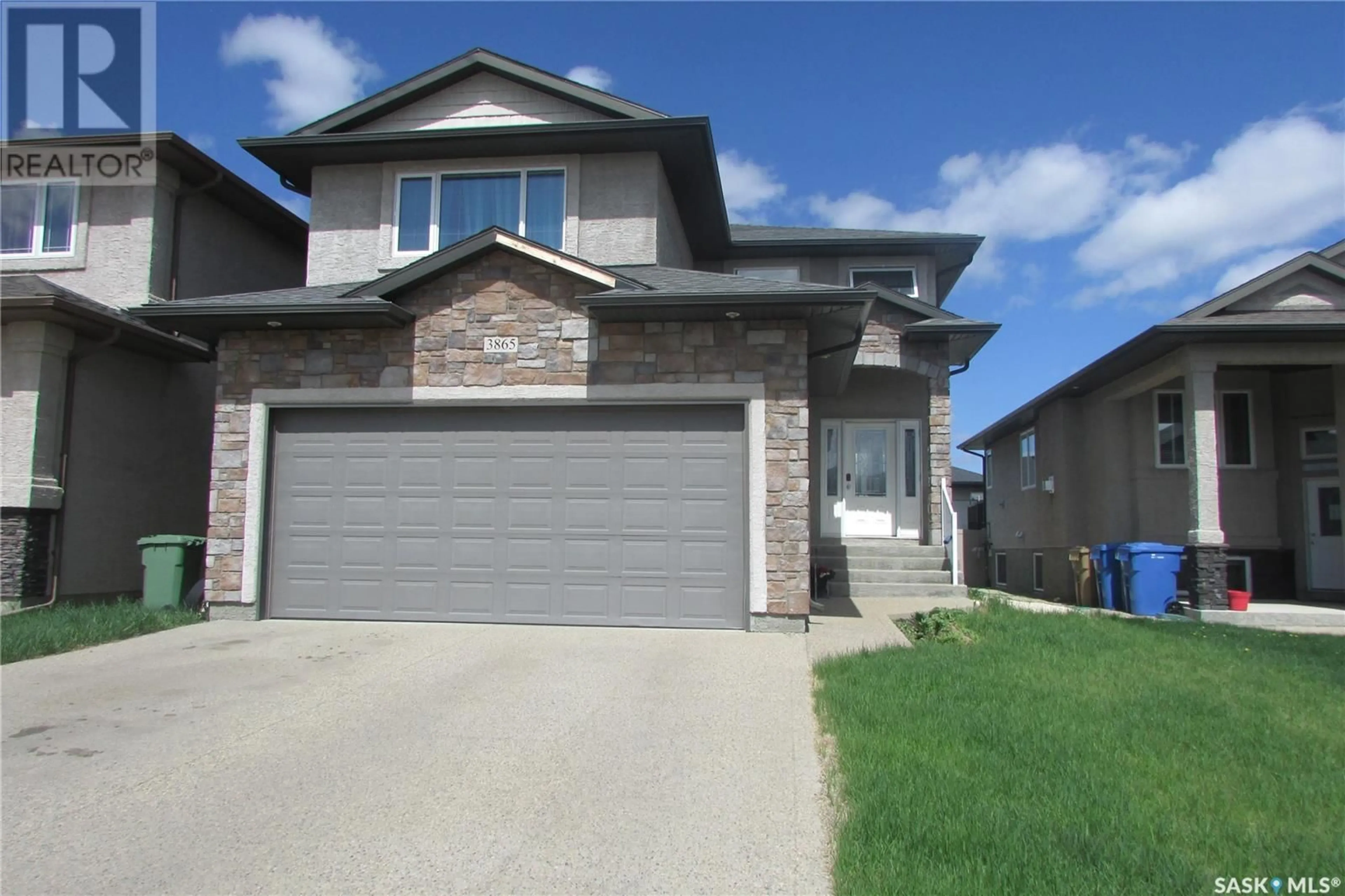 Home with brick exterior material, street for 3865 GREEN MOSS BAY, Regina Saskatchewan S4V1P7