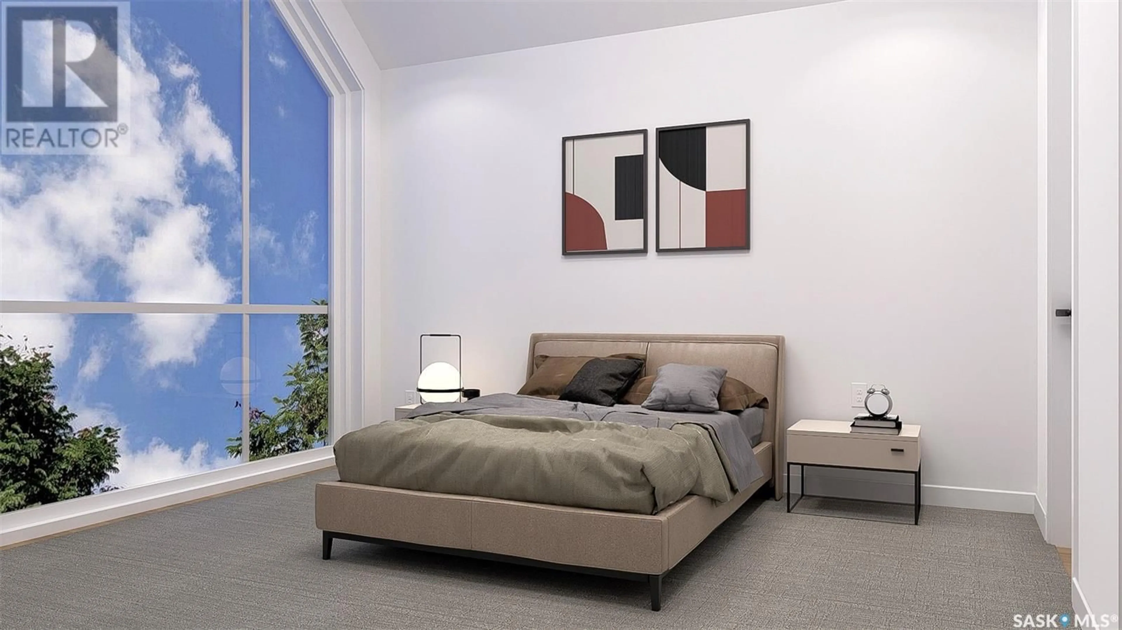 Bedroom with bed, unknown for 1139 13TH STREET, Saskatoon Saskatchewan S7H0B8